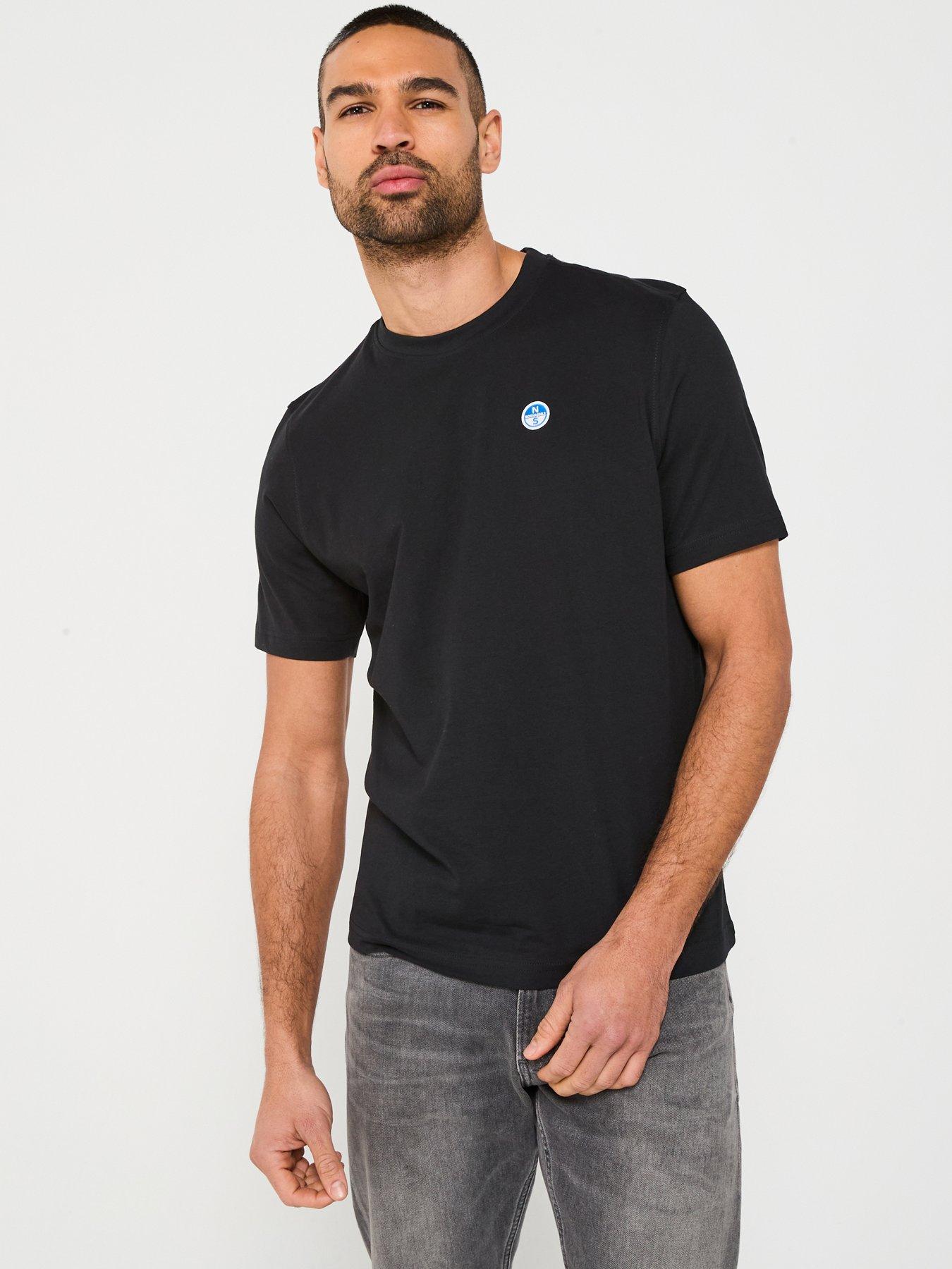  image of north-sails-left-chest-logo-t-shirt-black