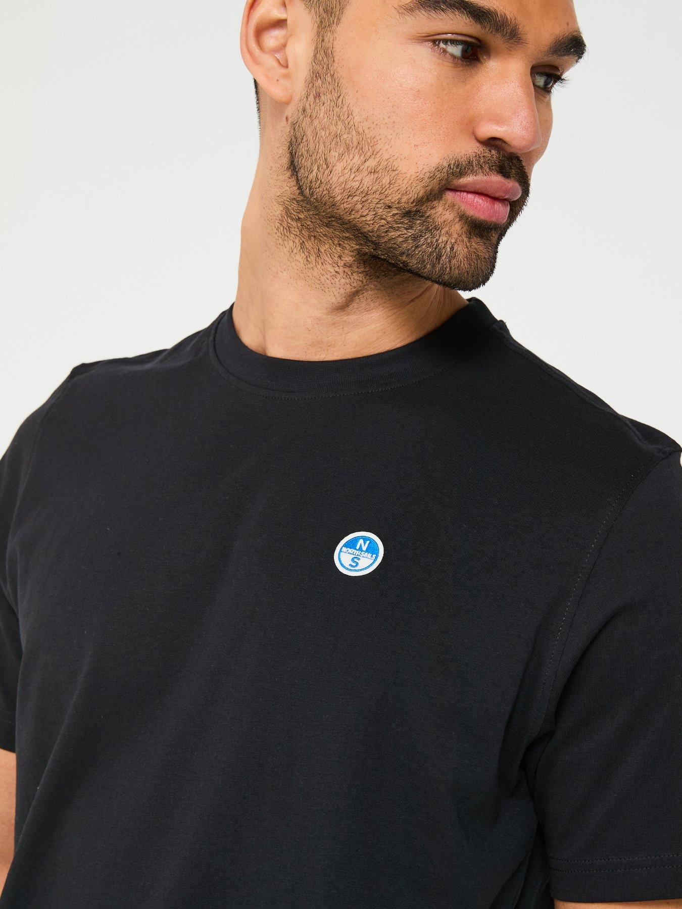  image of north-sails-left-chest-logo-t-shirt-black