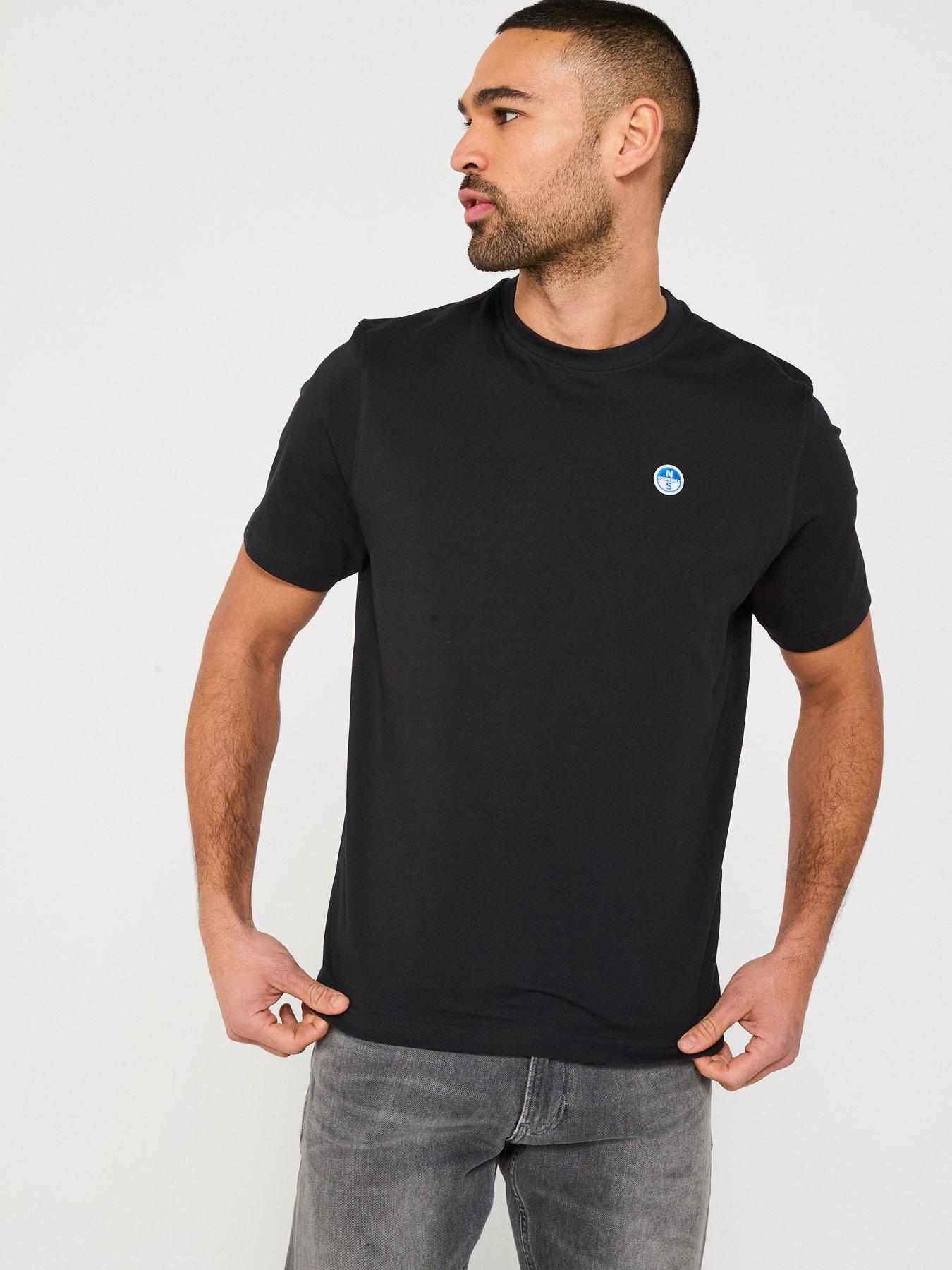  image of north-sails-left-chest-logo-t-shirt-black