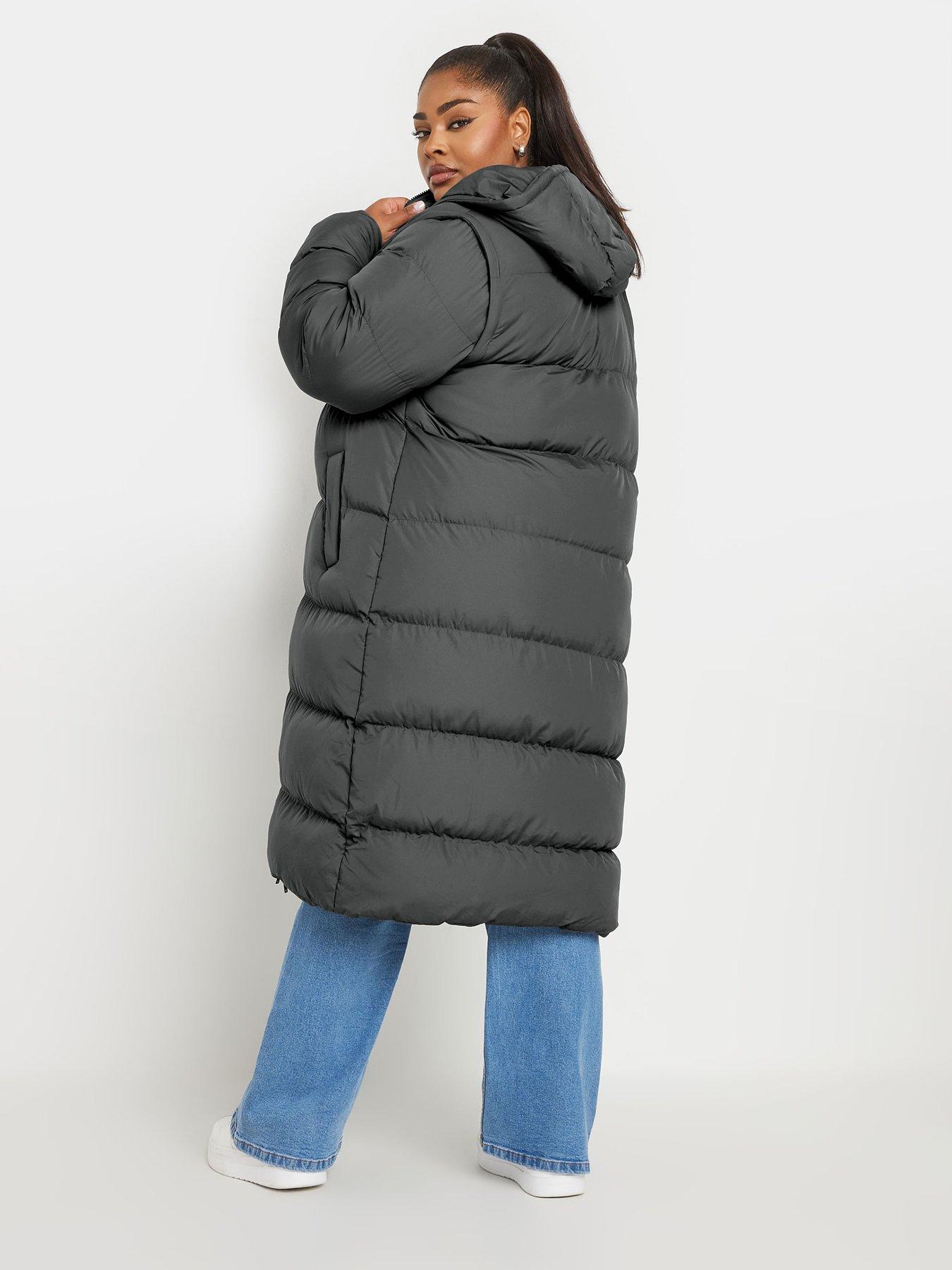 Image 2 of 4 of Yours Curve 2 In 1 Padded Jacket Grey