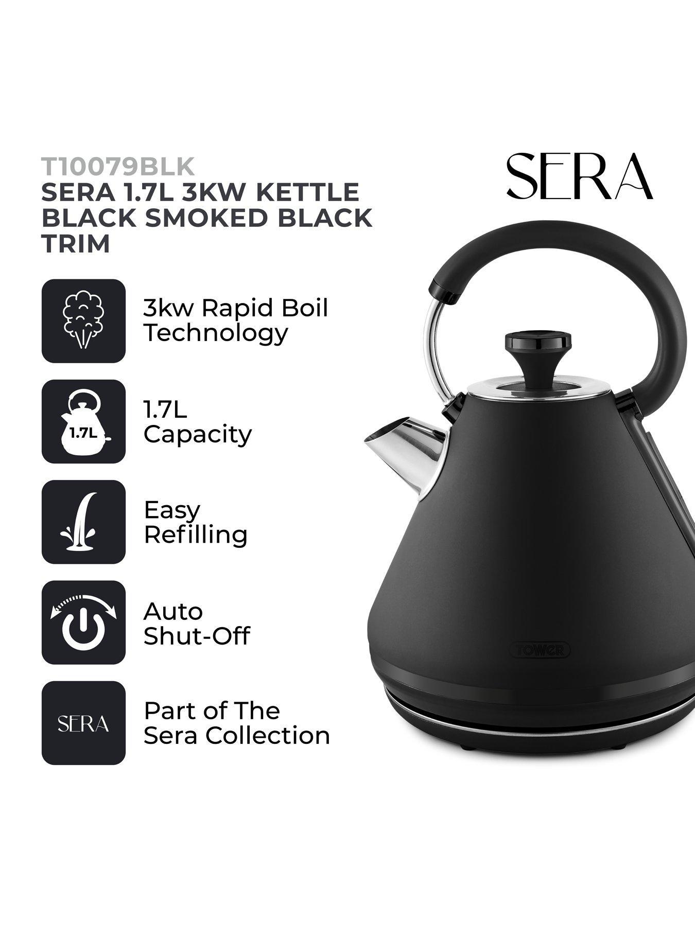  image of tower-sera-17l-3kw-kettle-black