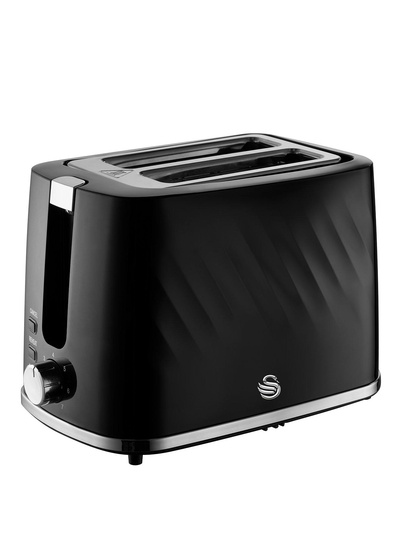 Swan Windsor 2 Slice Textured Black