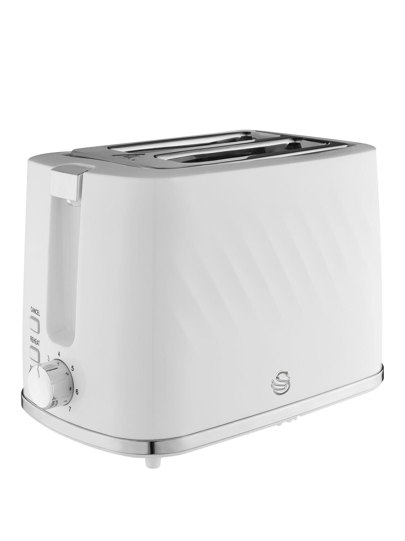undefined Windsor 2 Slice Textured White