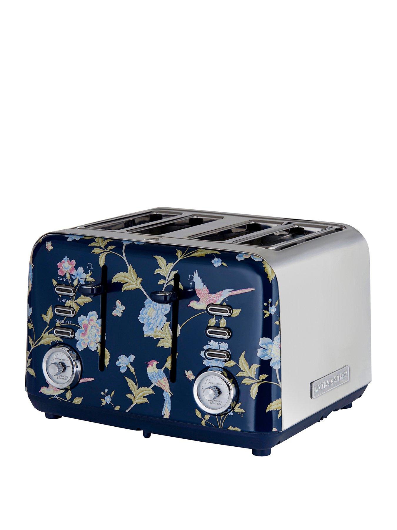 Laura Ashley Elveden Navy 4-Slice Toaster