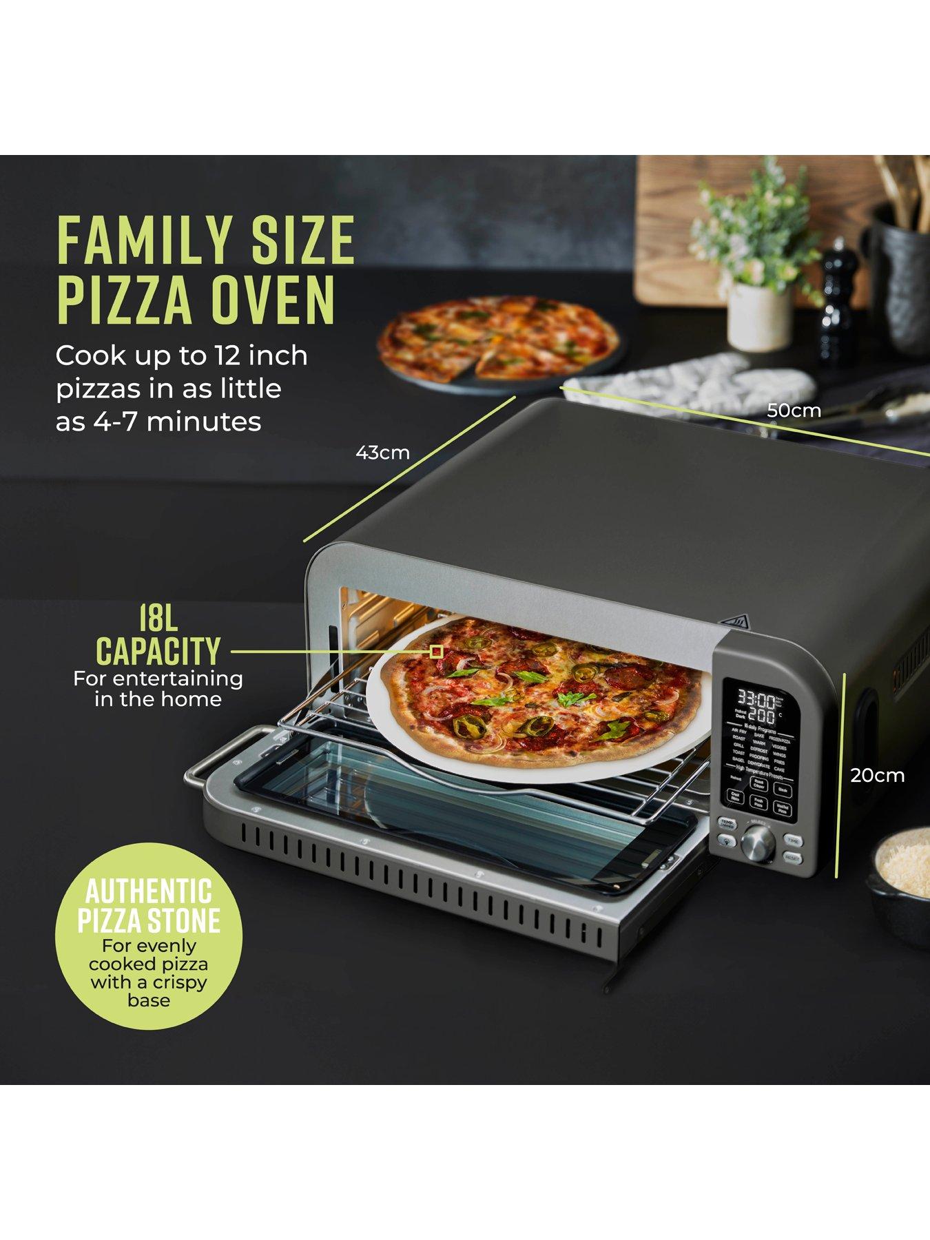  image of tower-elite-18l-pizza-oven-with-15-cooking-functions-2000w-grey
