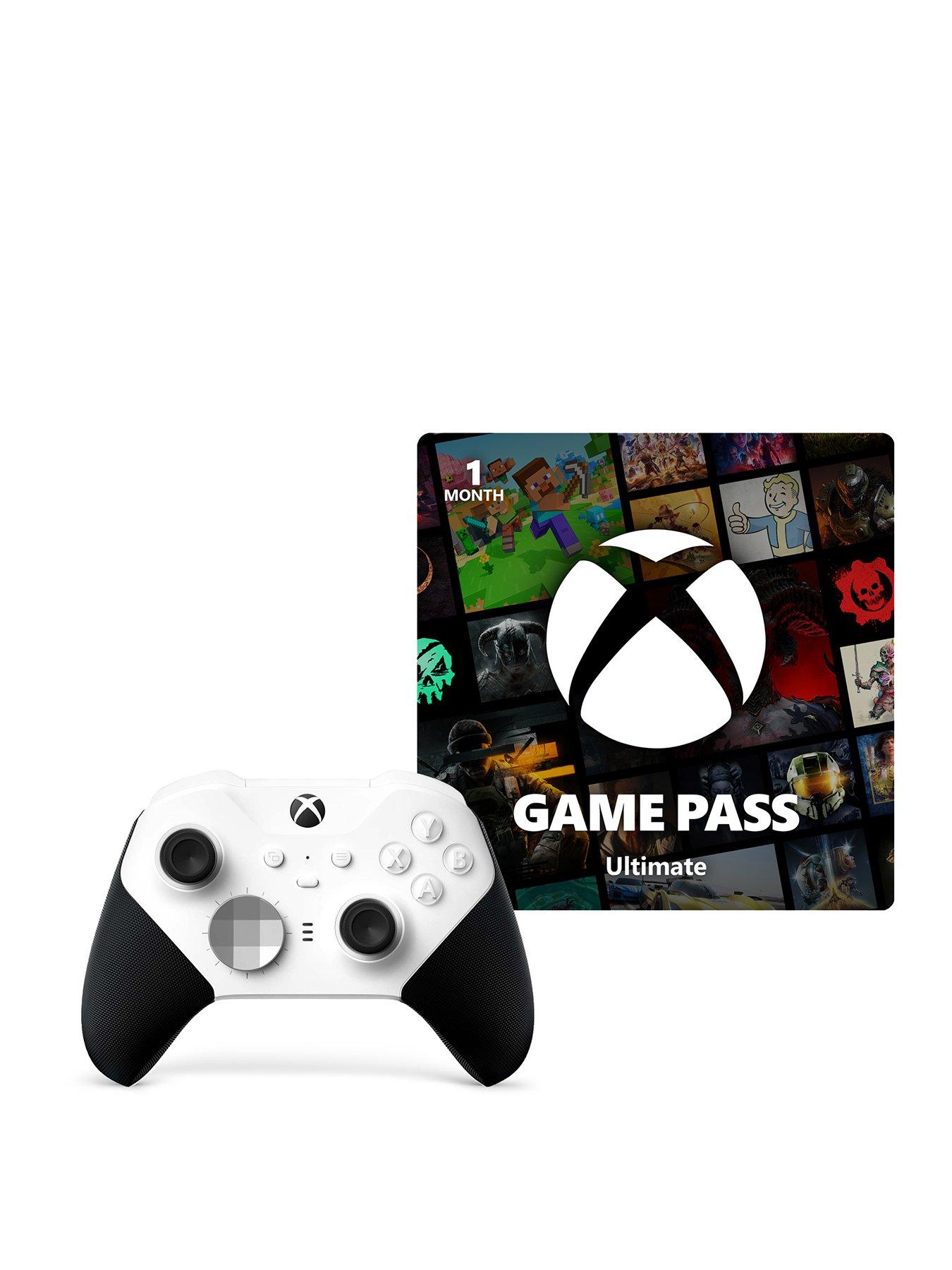 Xbox Elite Wireless Controller Series 2 White with Game Pass Ultimate – 1-Month Membership