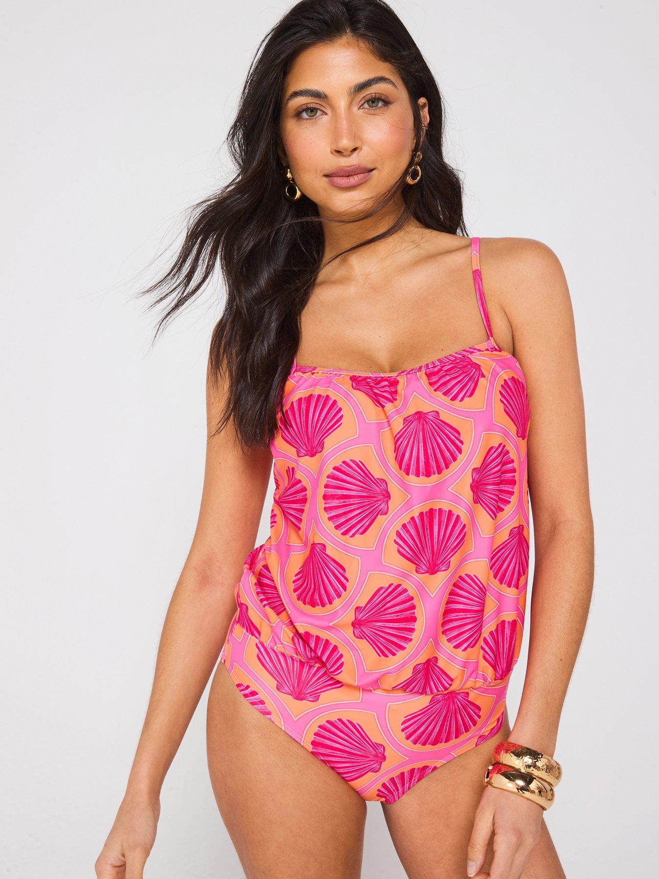 undefined Blouson Swimsuit - Print