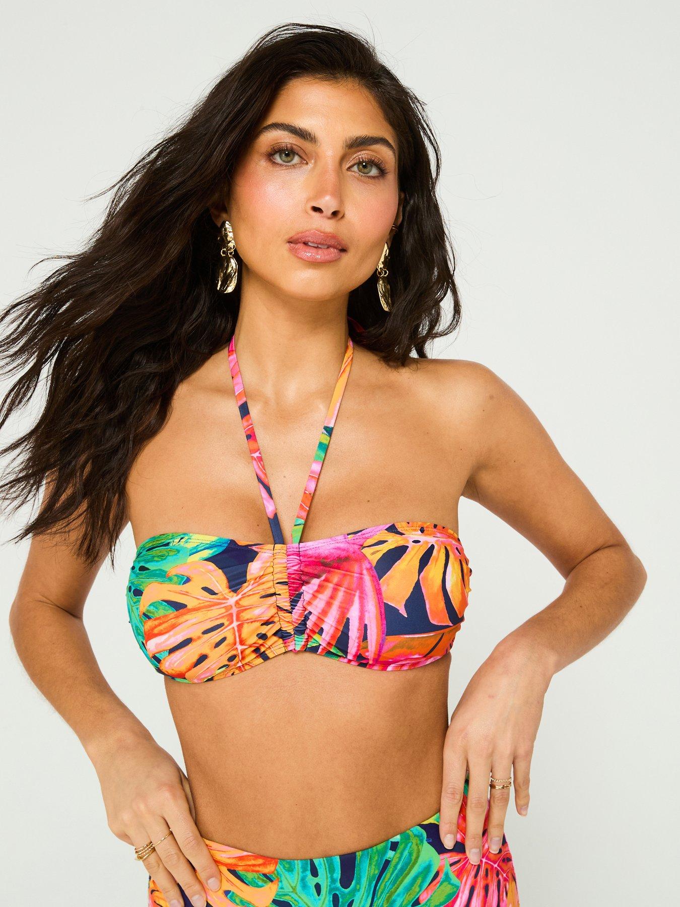  image of everyday-mix-amp-match-bandeau-bikini-top-print