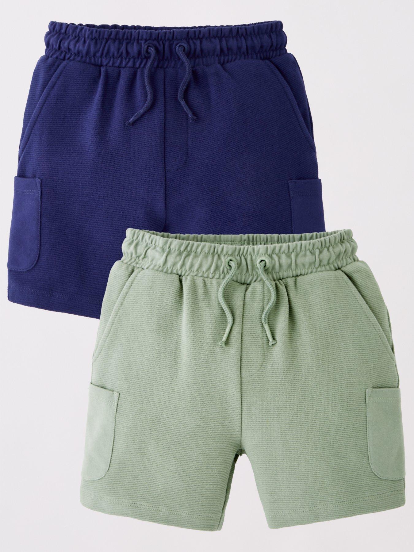 Mini V by Very Boys 2 Pack Rib Pocket Shorts - Multi