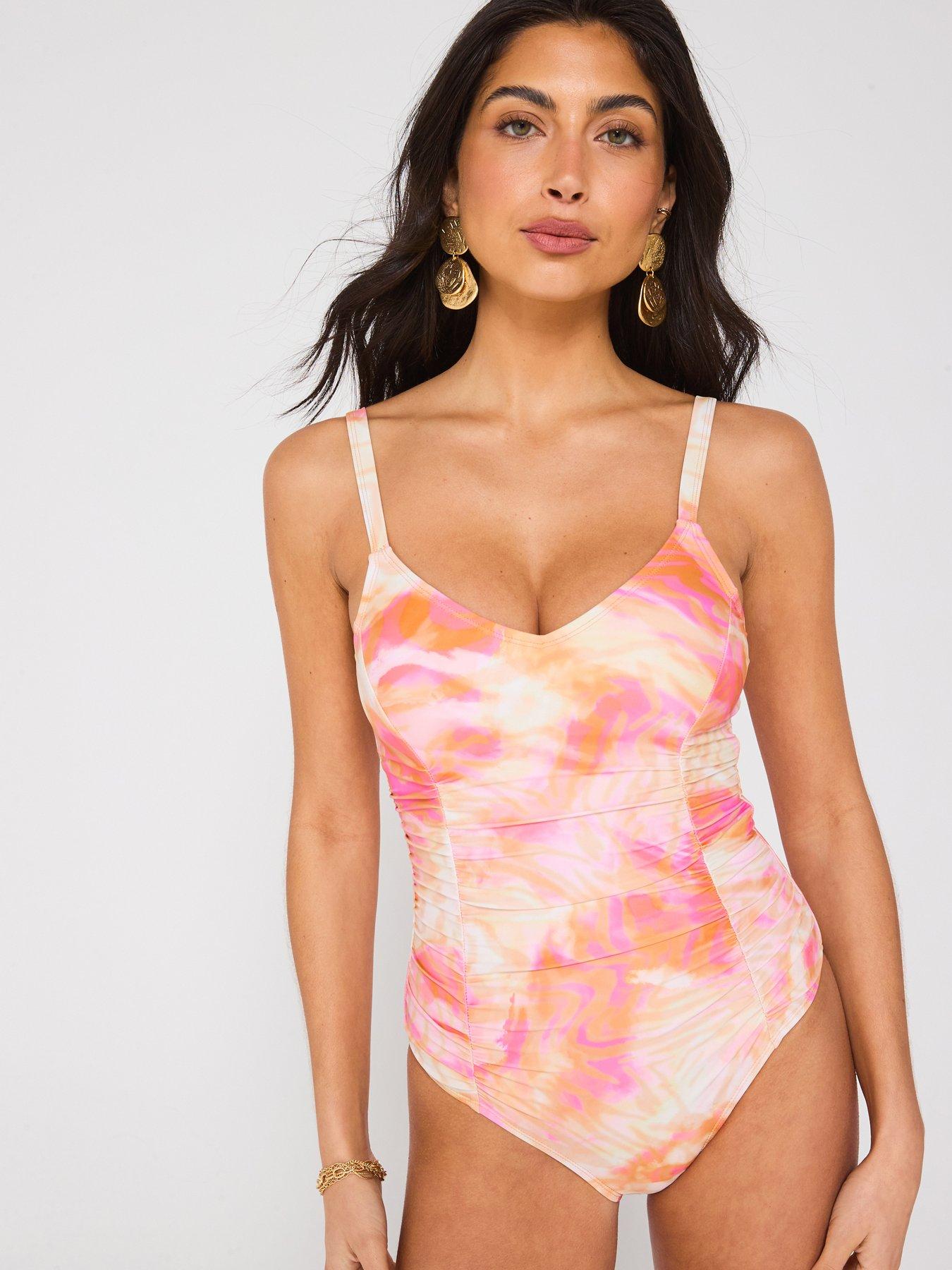 v-by-very-ruched-detail-printed-swimsuit