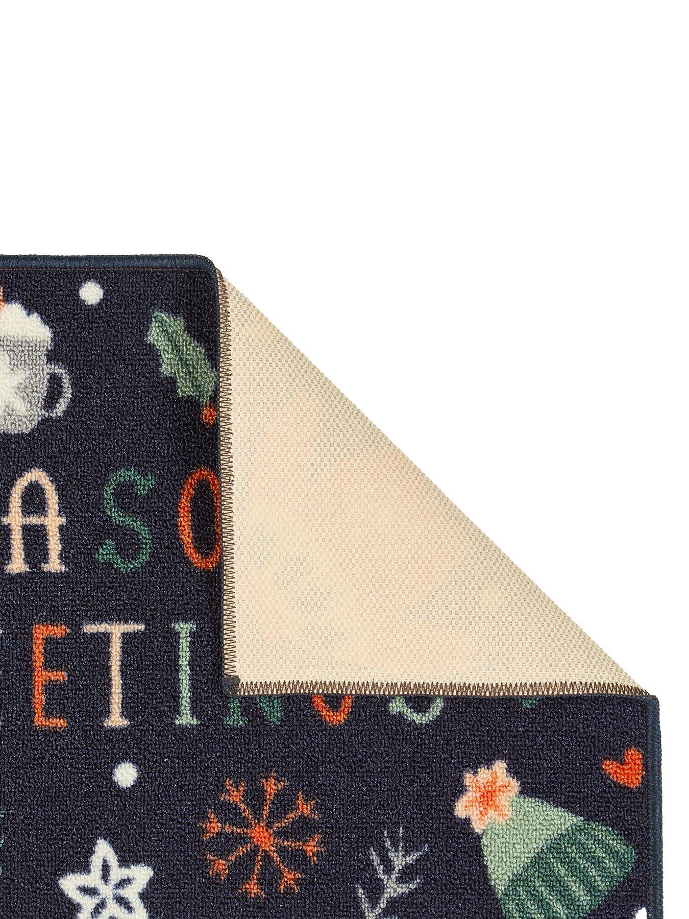  image of very-home-seasons-greetings-mat-amp-runner-set-multi