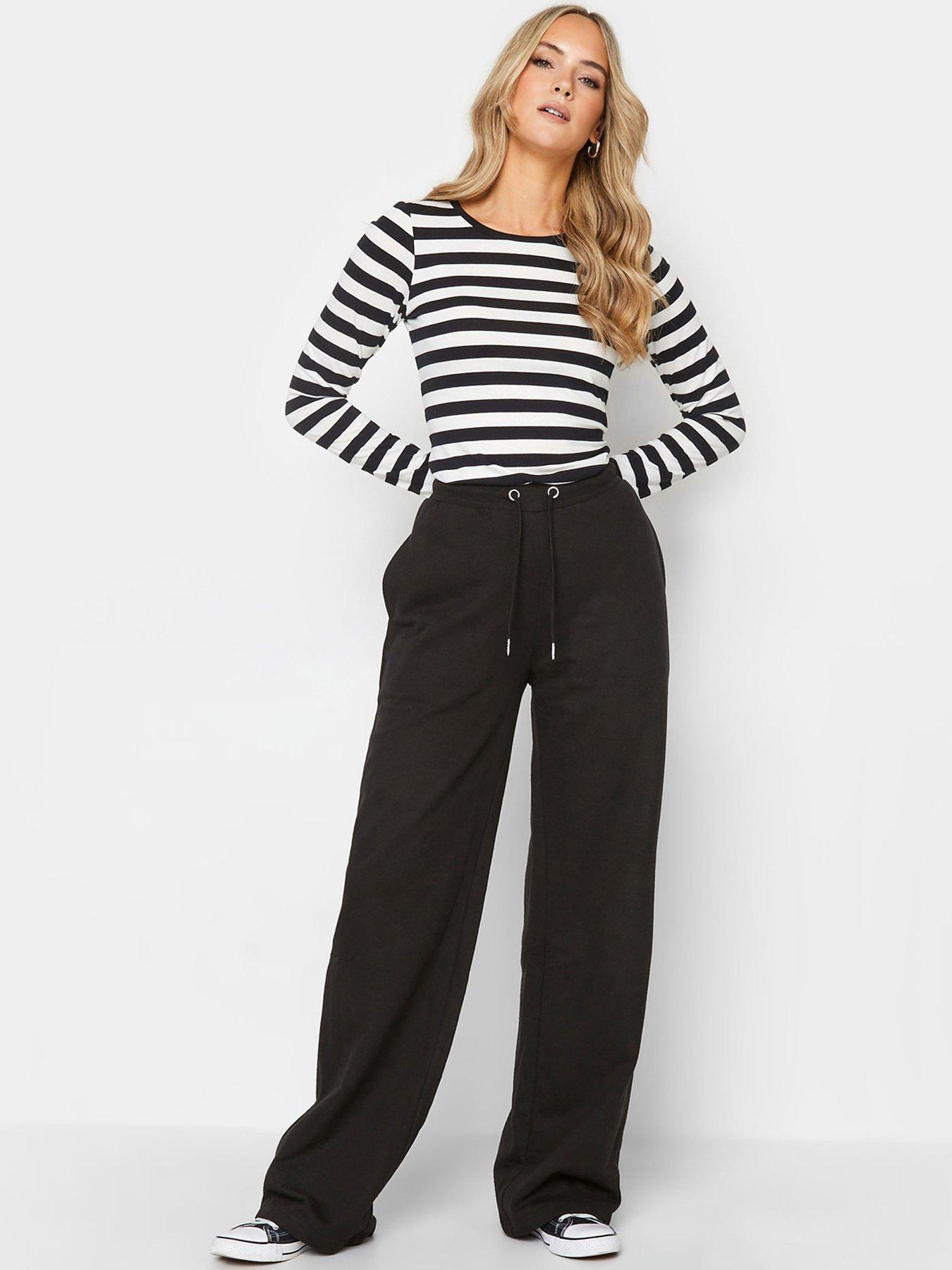 undefined Tall 2 Pack Wide Leg Jogger 34" - Black