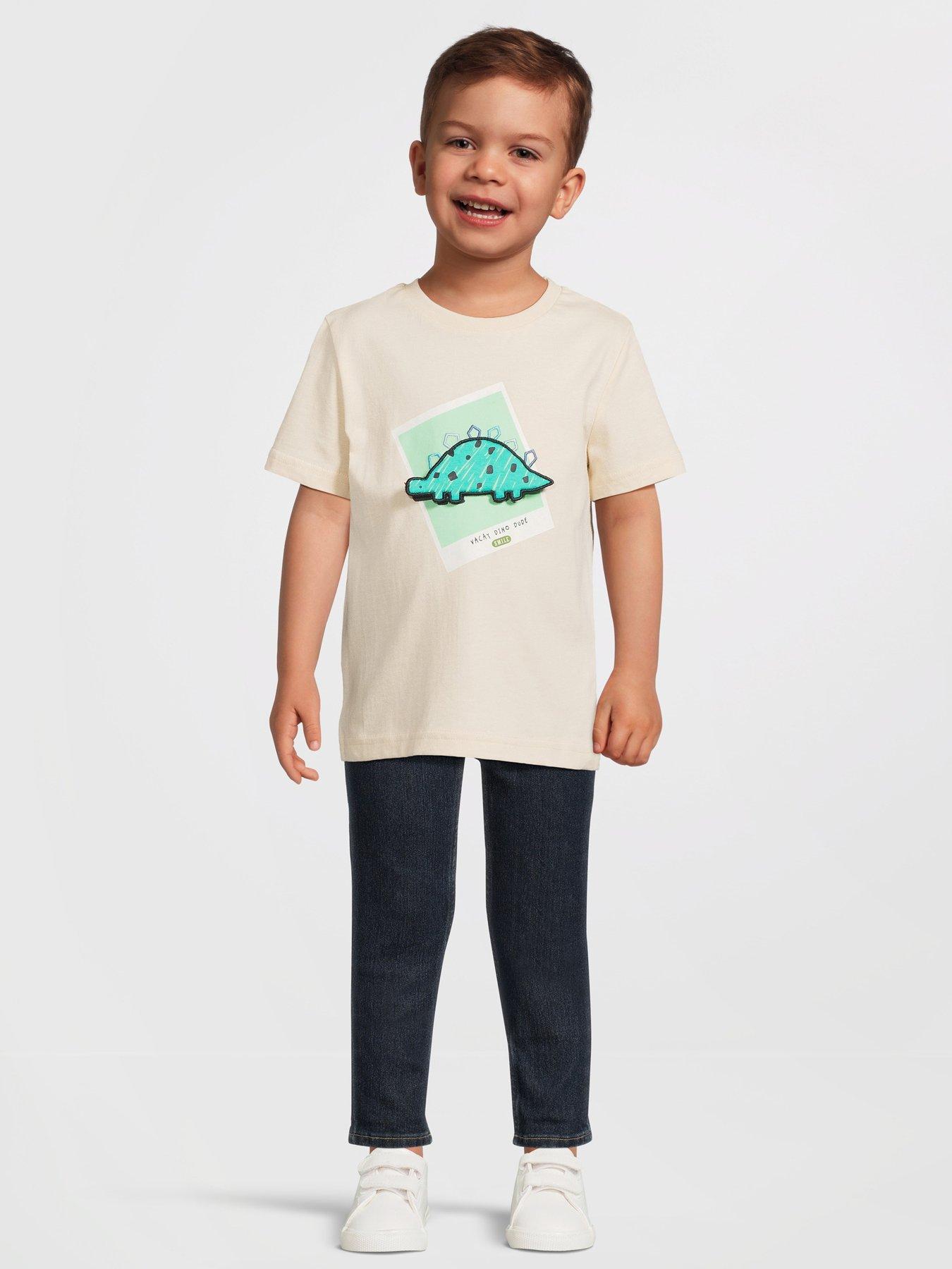 mini-v-by-very-boys-3d-dinosaur-applique-short-sleeve-t-shirt-multi