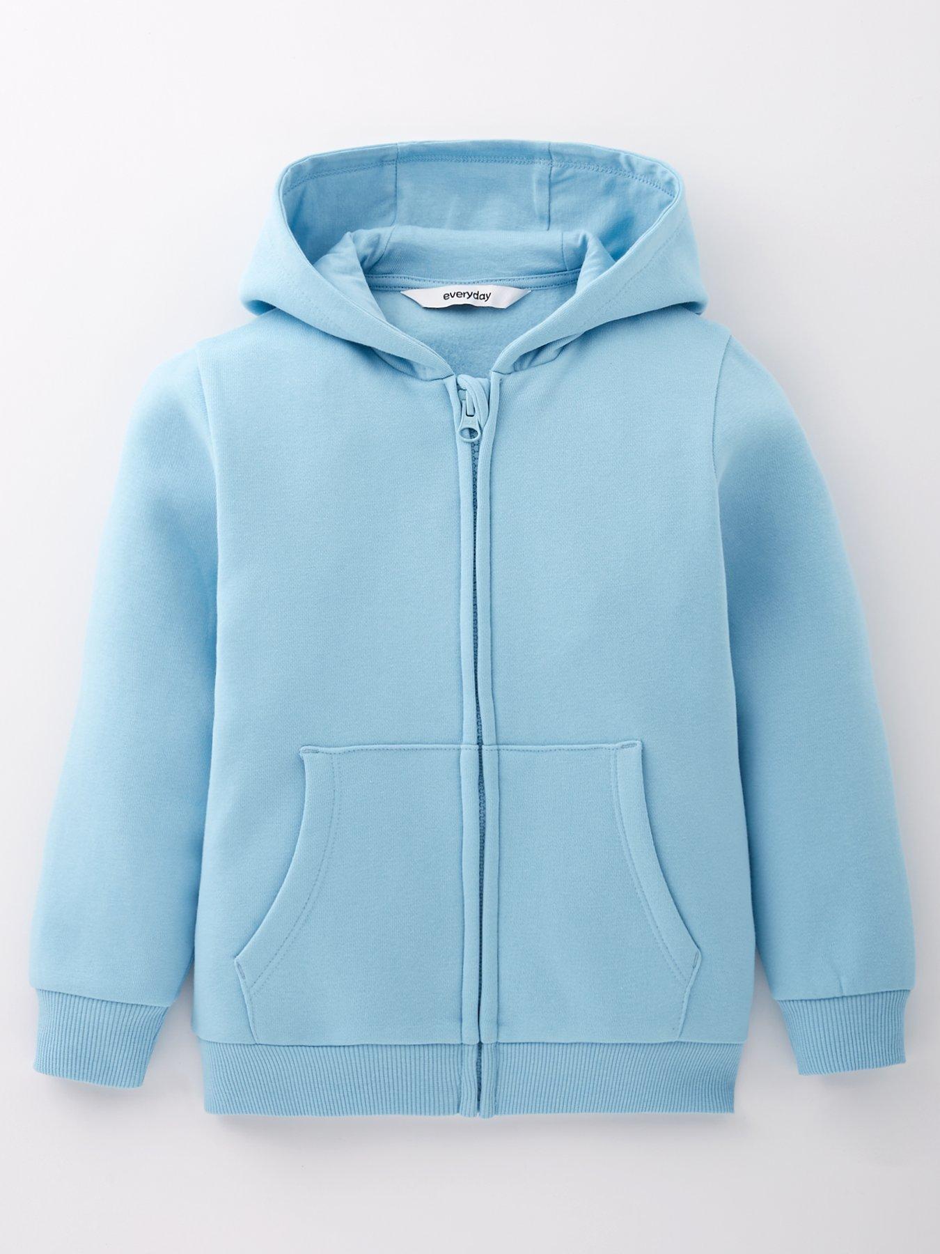  image of everyday-boys-zip-through-hoodie-blue