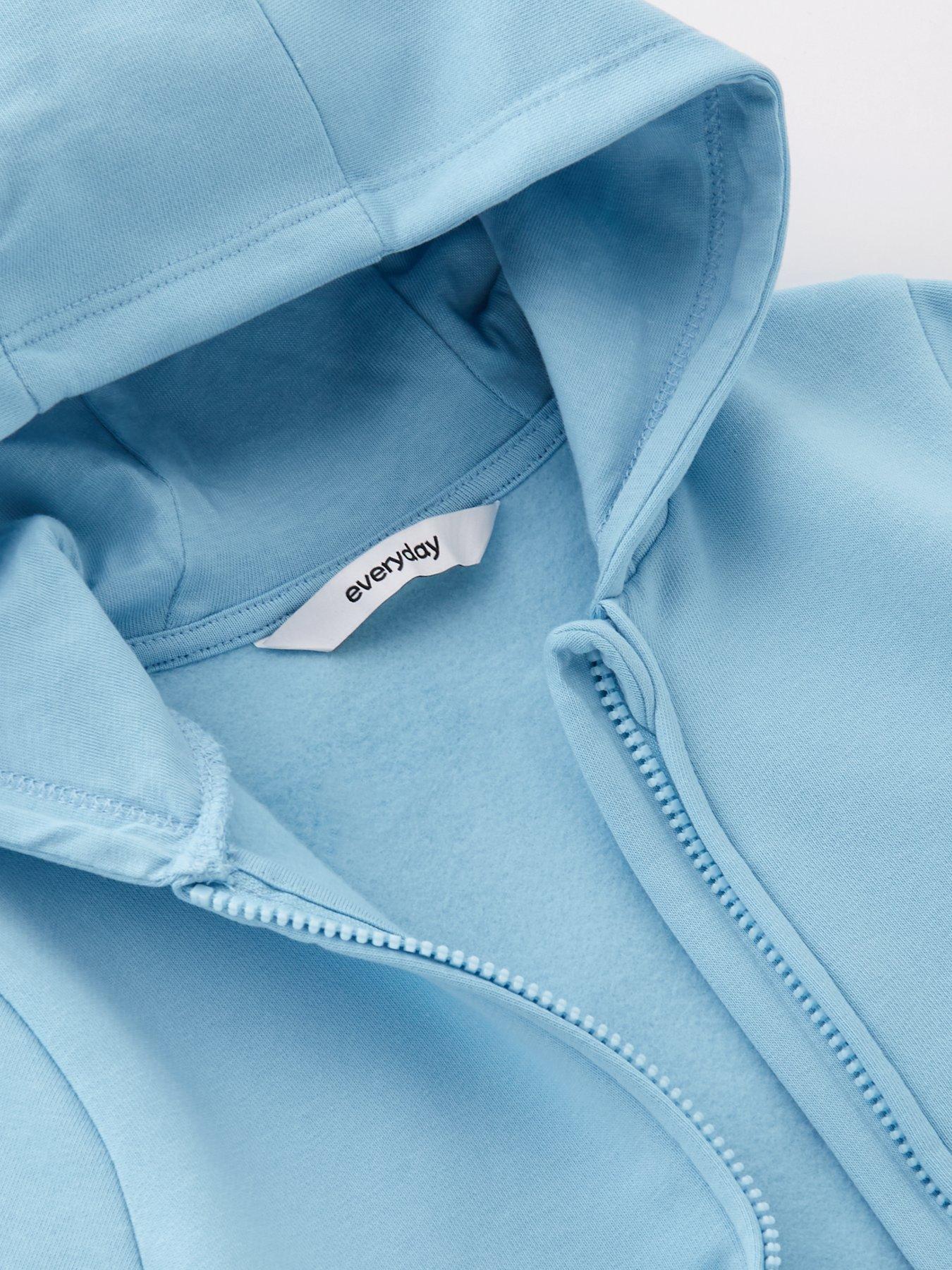  image of everyday-boys-zip-through-hoodie-blue