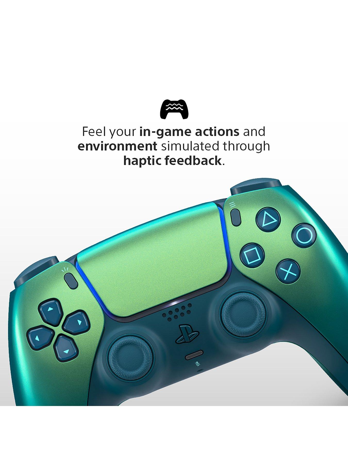 Image 4 of 8 of PlayStation 5 DualSense&reg; Wireless Controller &ndash; Chroma Teal - For PS5, PC, Mac&nbsp;&amp; Mobile
