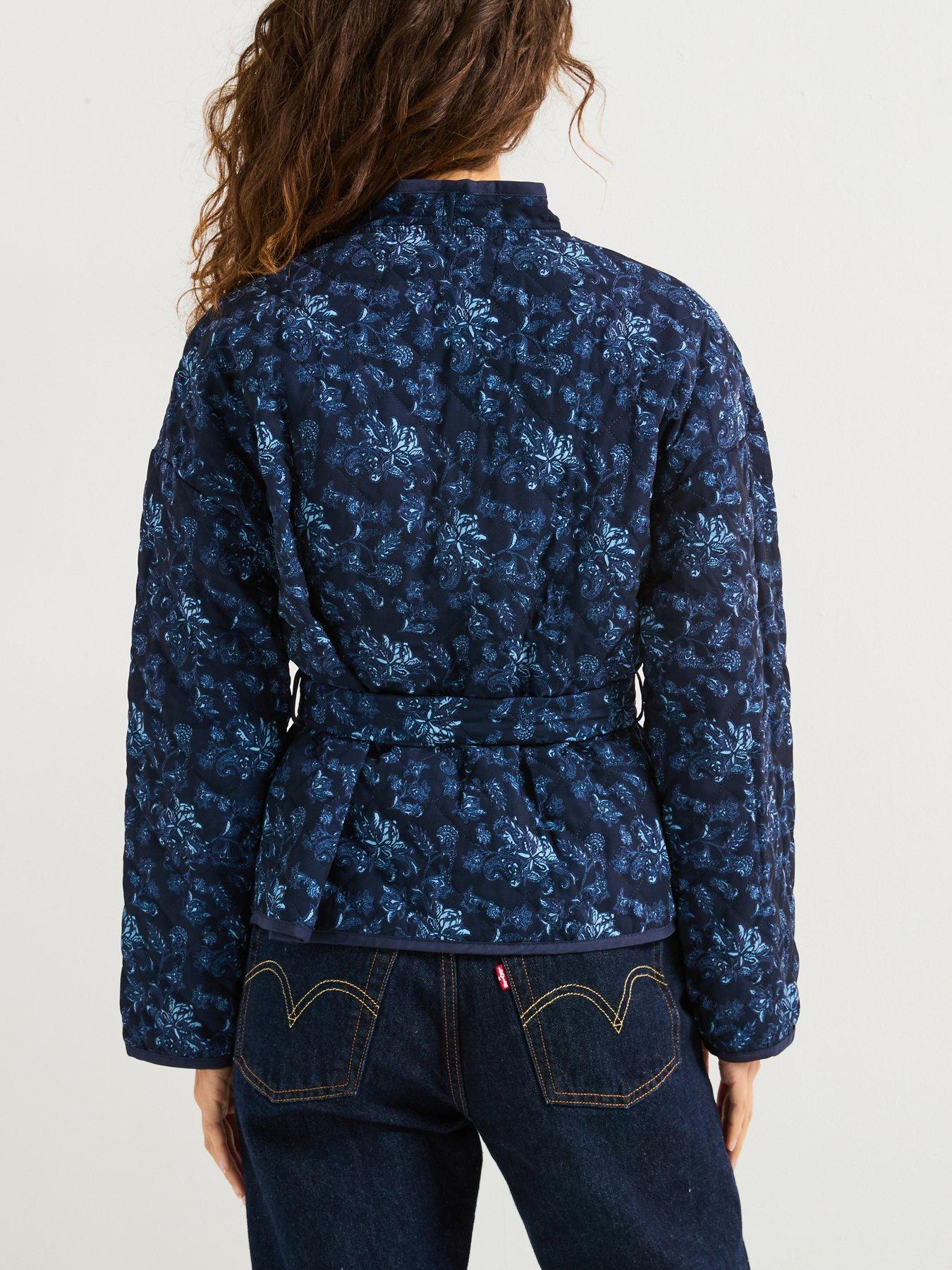 Vero Moda Lola Quilted Woven Jacket Paisley Blue Littlewoods