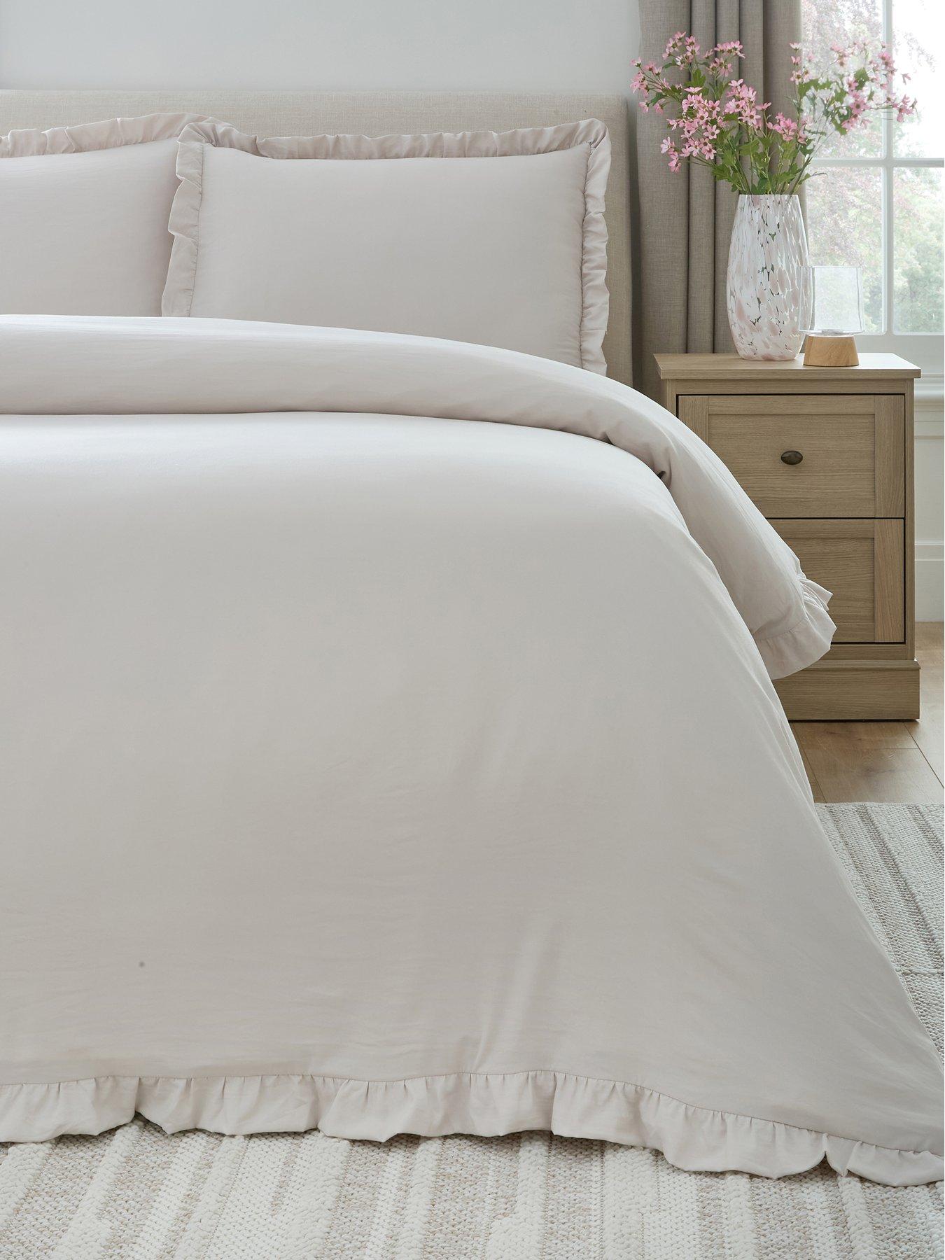 Image 1 of 5 of The Very Collection Ruffle Edge Duvet Cover Set