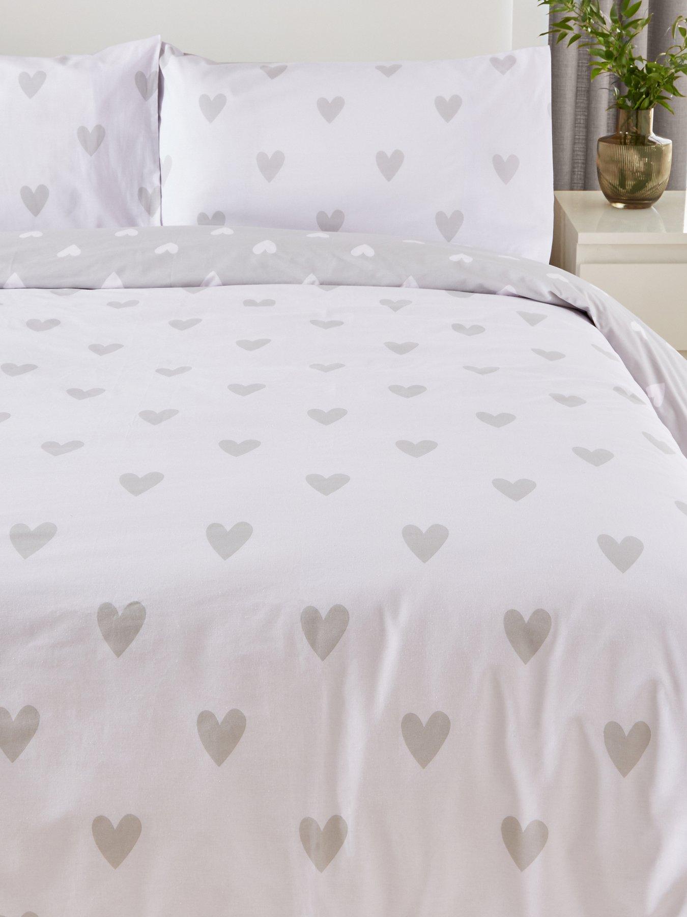 Image 3 of 5 of Very Home Heart Print Duvet Cover Set