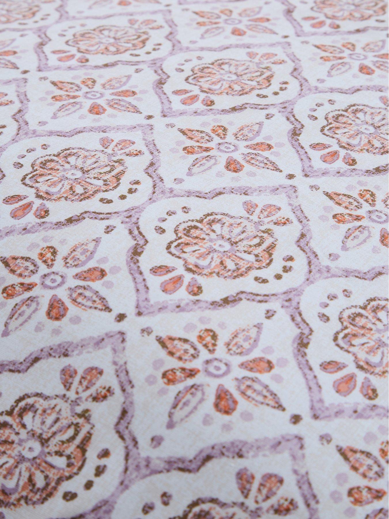  image of very-home-casablanca-tile-print-duvet-cover-set