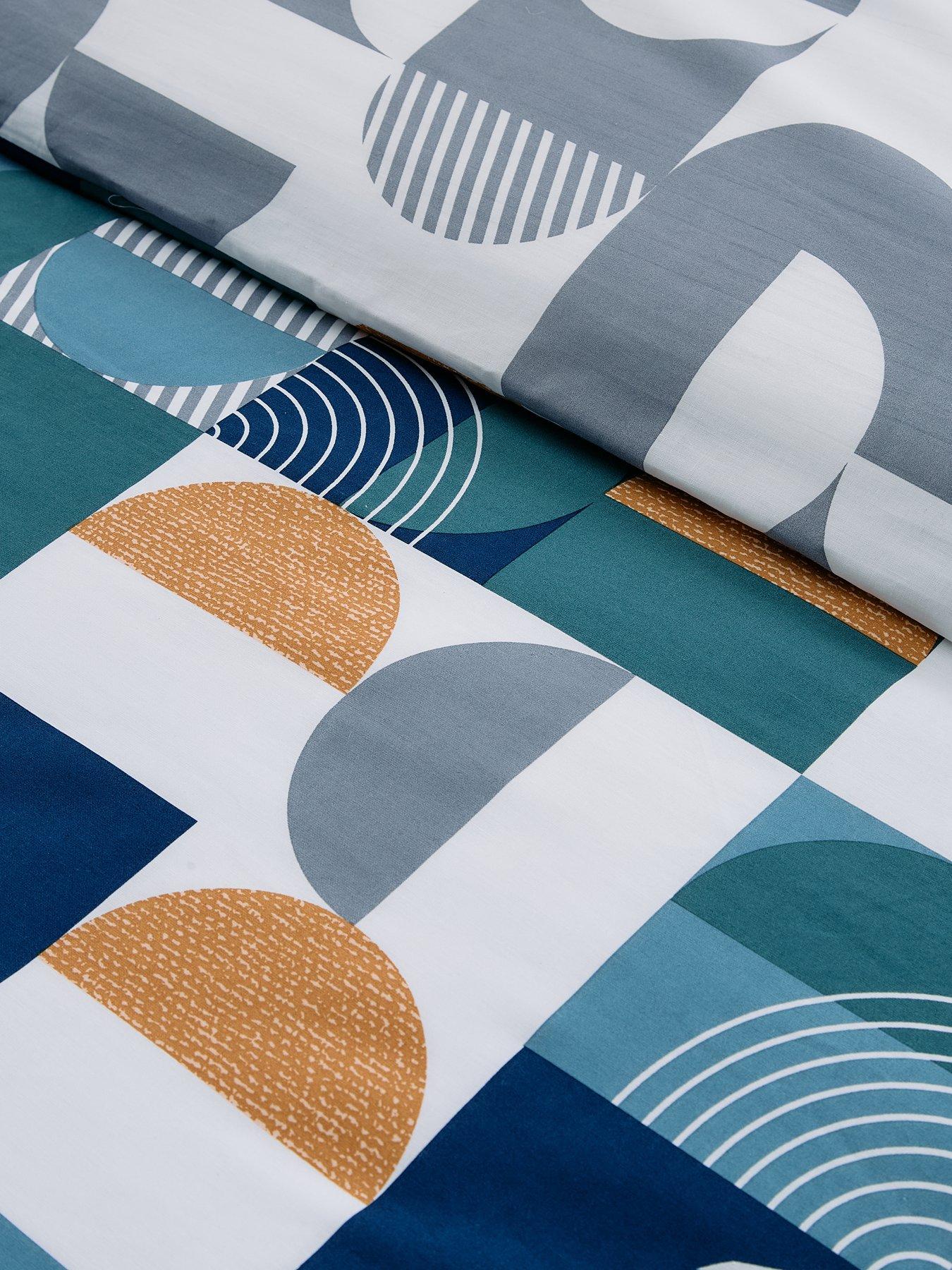  image of the-very-collection-geo-print-duvet-cover-set