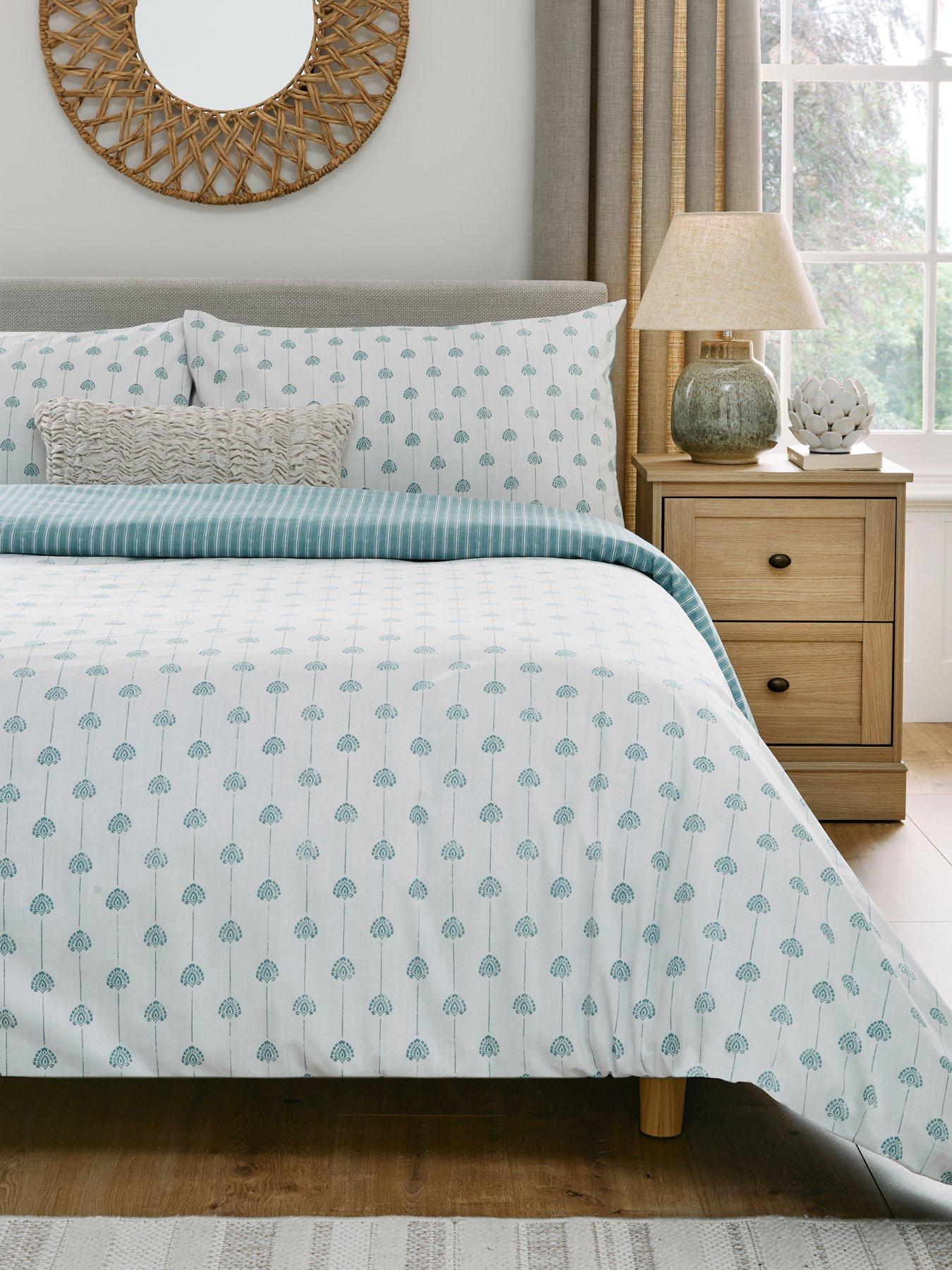 Very Home Rustic Harmony Block Print Duvet Cover Set