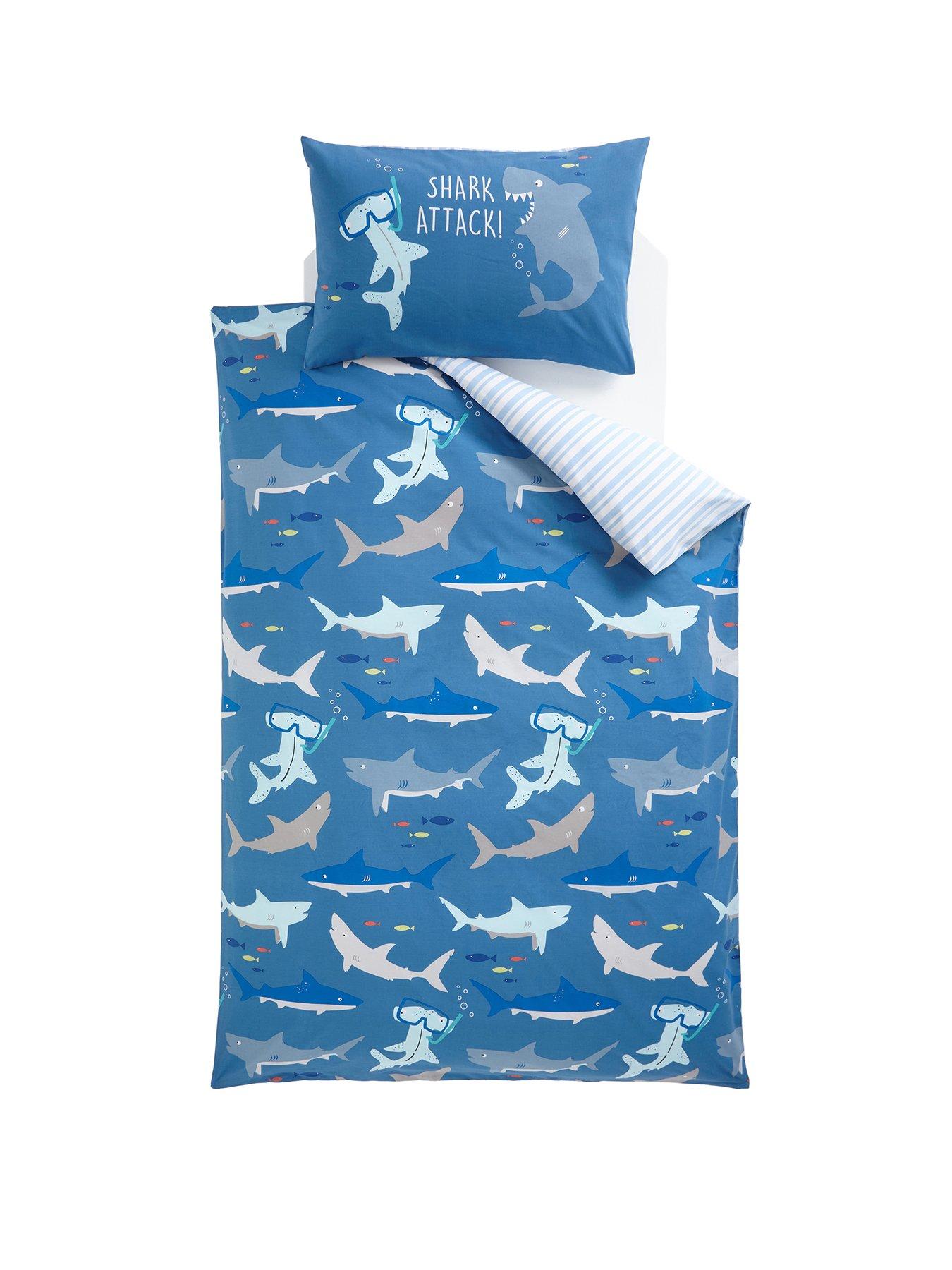Image 2 of 3 of Very Home Shark Print Duvet Cover Set