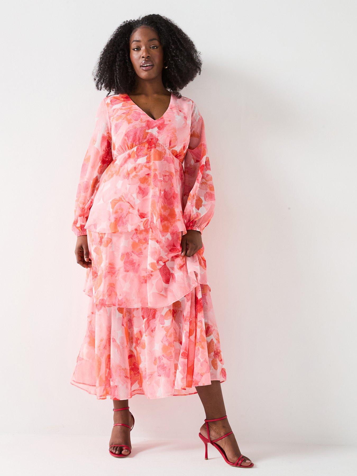 v-by-very-curve-tiered-ditsy-floral-hanky-hem-midaxi-dress-pink-print
