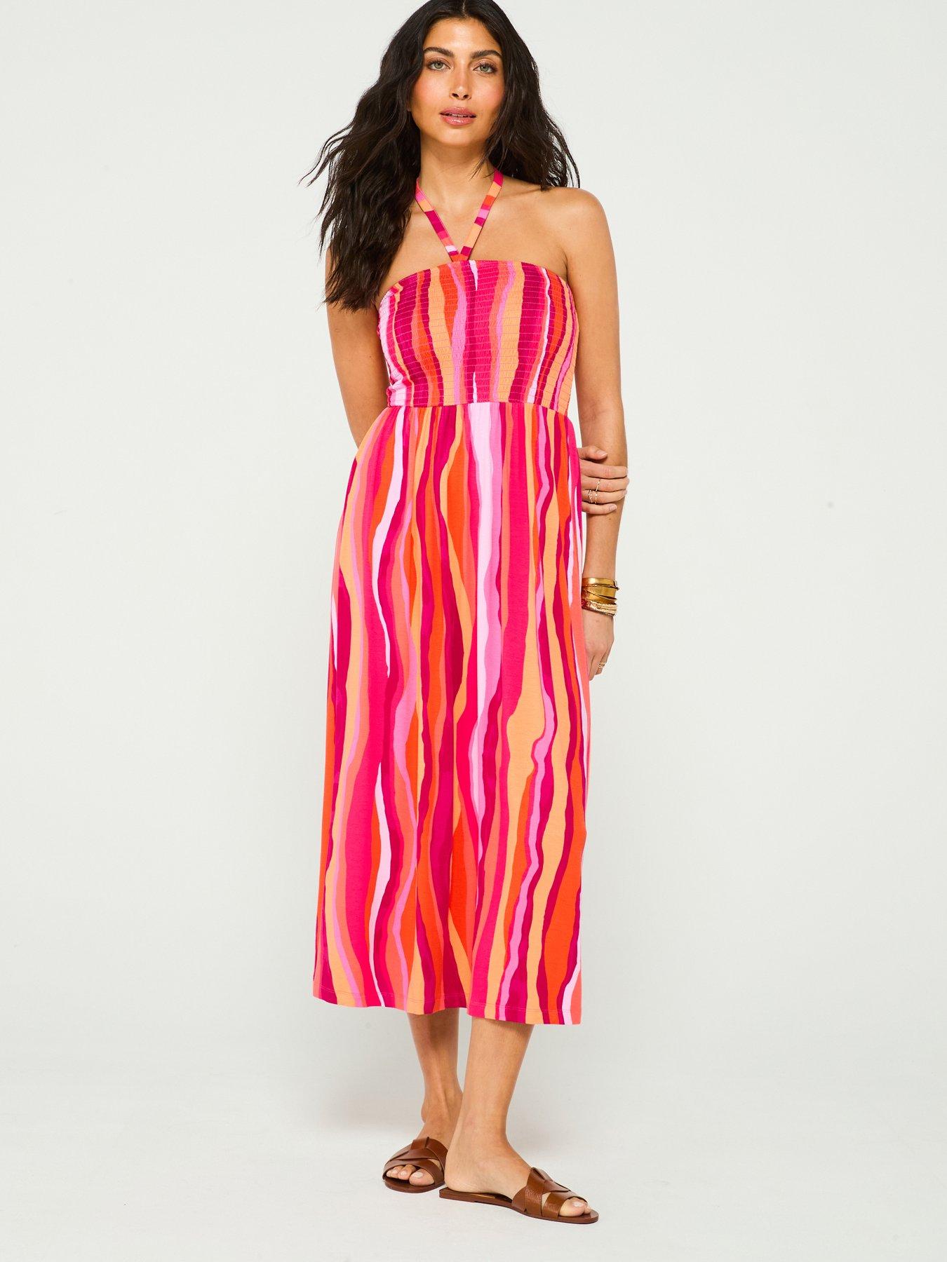v-by-very-halter-shirred-bandeau-midaxi-dress-print