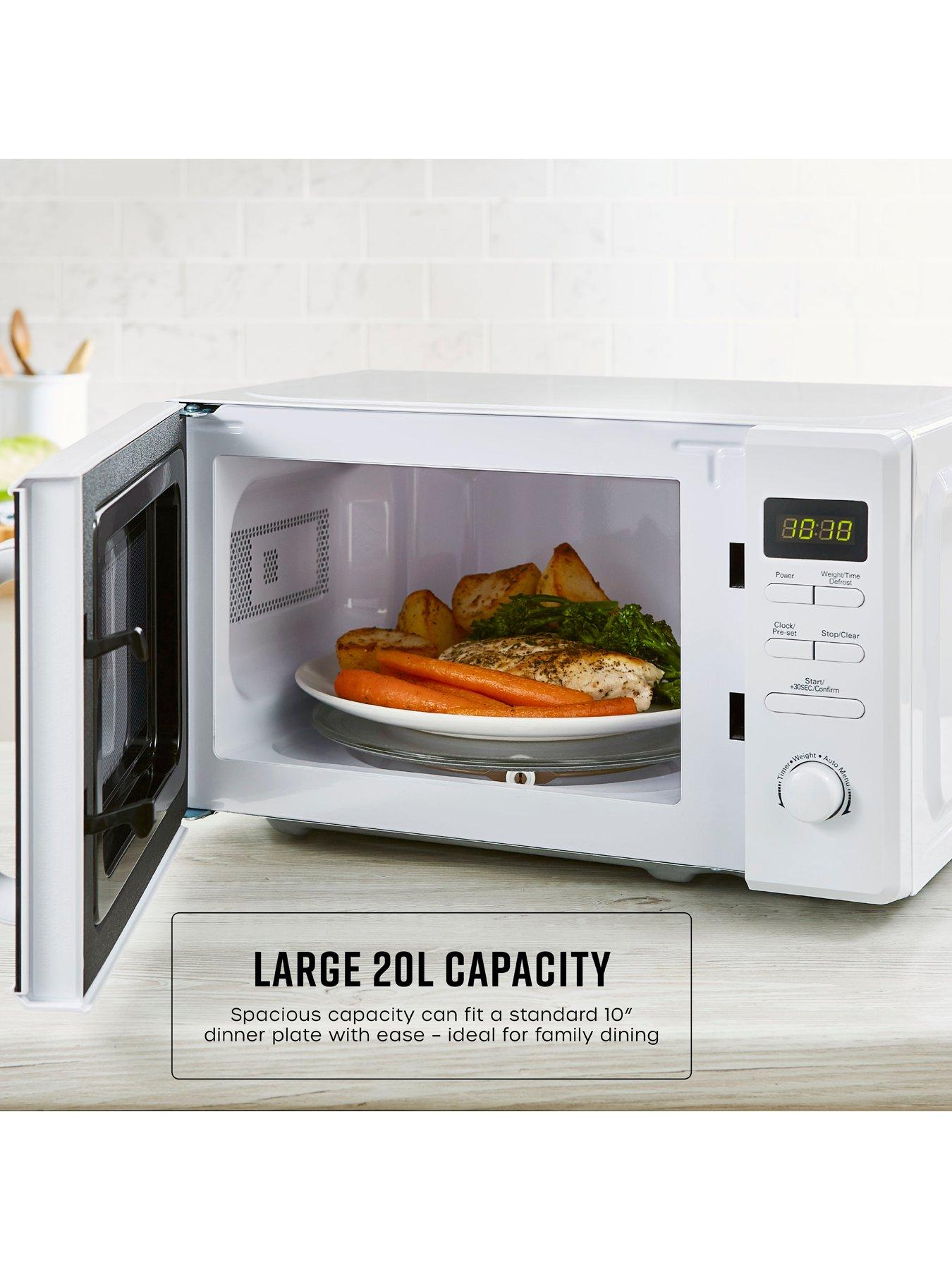 image of swan-20l-800w-microwave-white