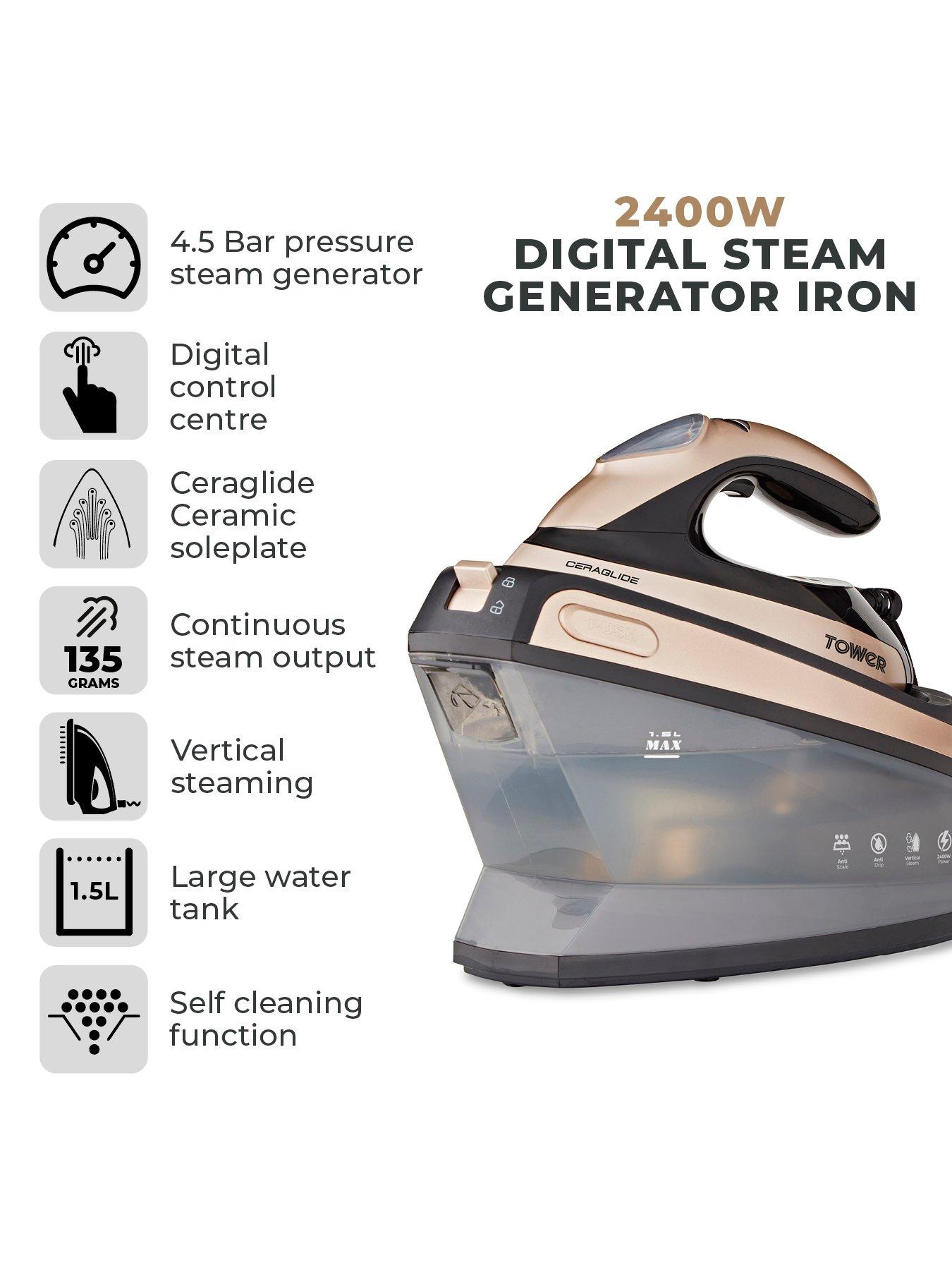  image of tower-ceraglide-2400w-15l-steam-generator-iron