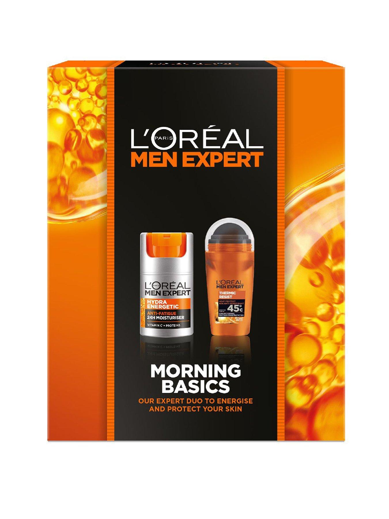 L'Oreal Paris Men Expert LOreal Paris Men Expert Morning Basics Gift Set For Him, Energising Facial Skincare & Body Duo, Gift Set for Men