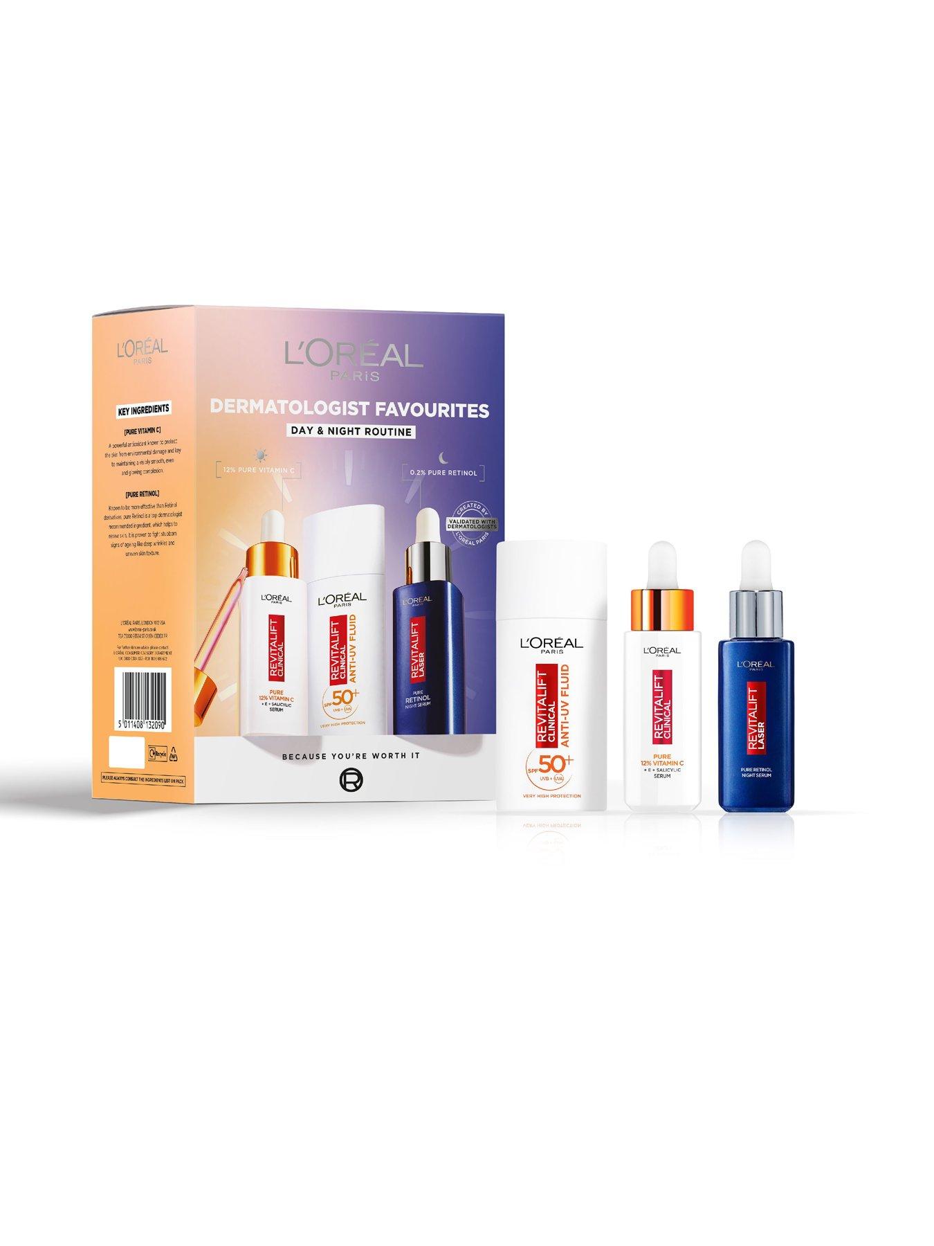  image of loreal-paris-loreal-paris-dermatologist-favourites-gift-set-with-vitamin-c-and-retinol-your-complete-day-night-routine