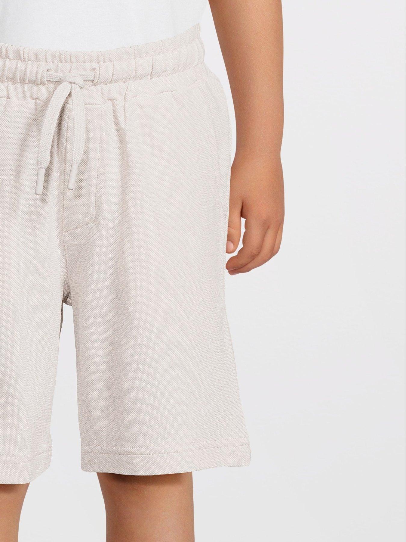  image of v-by-very-boys-polo-cut-and-sew-t-shirt-and-short-set-multi