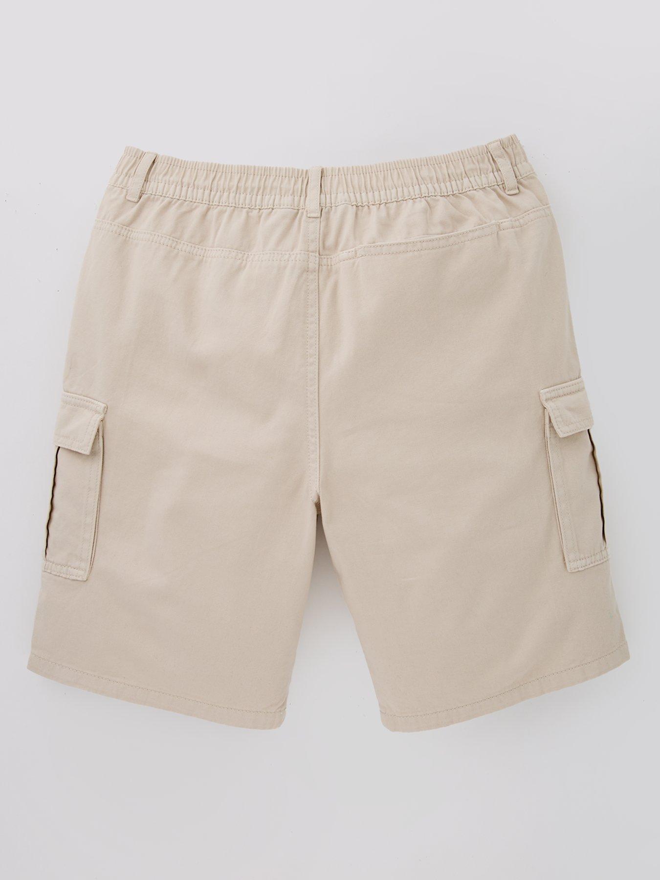  image of v-by-very-boys-woven-cargo-short-stone
