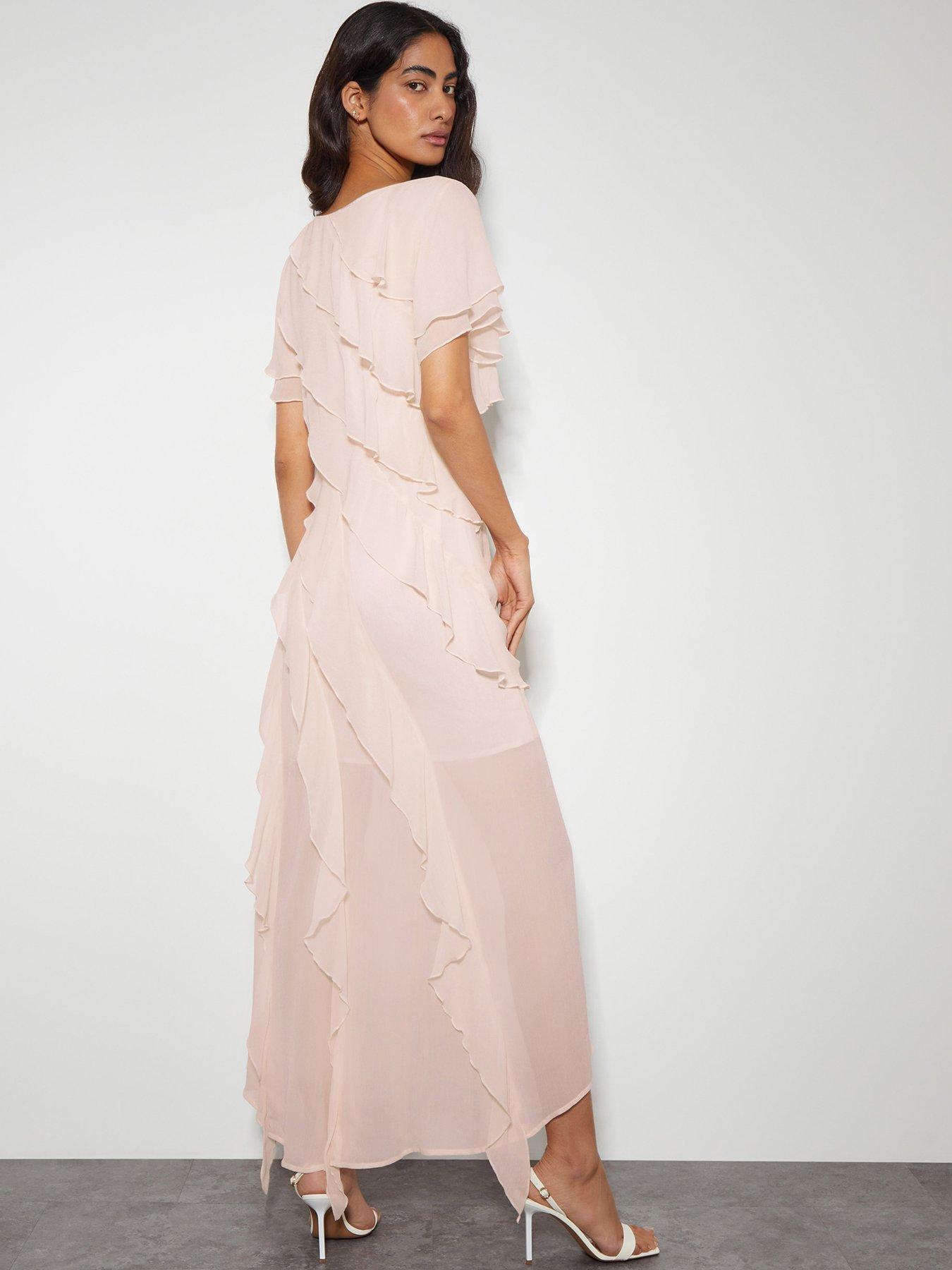 image of monsoon-renata-ruffle-maxi-dress-pink