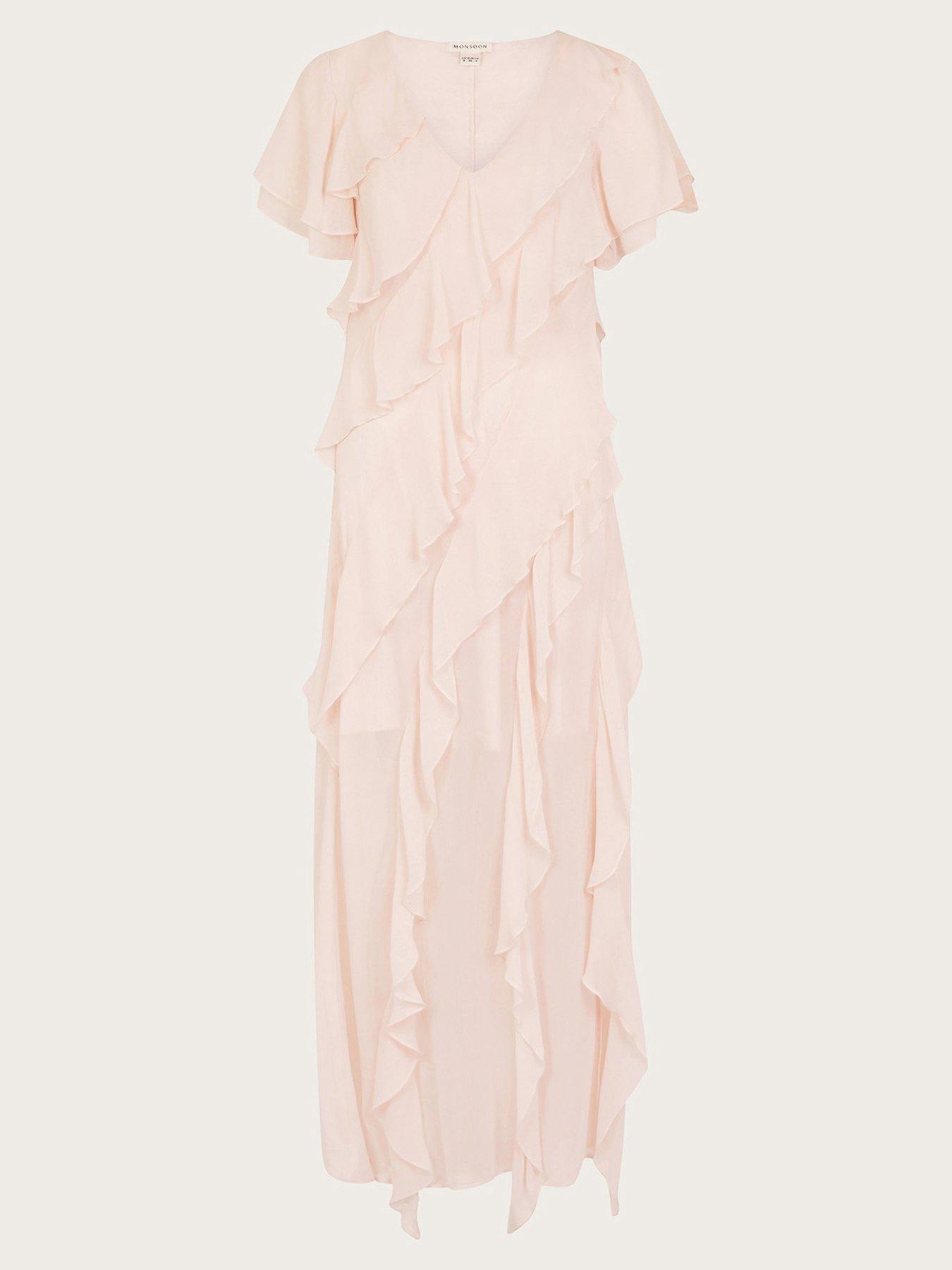 image of monsoon-renata-ruffle-maxi-dress-pink