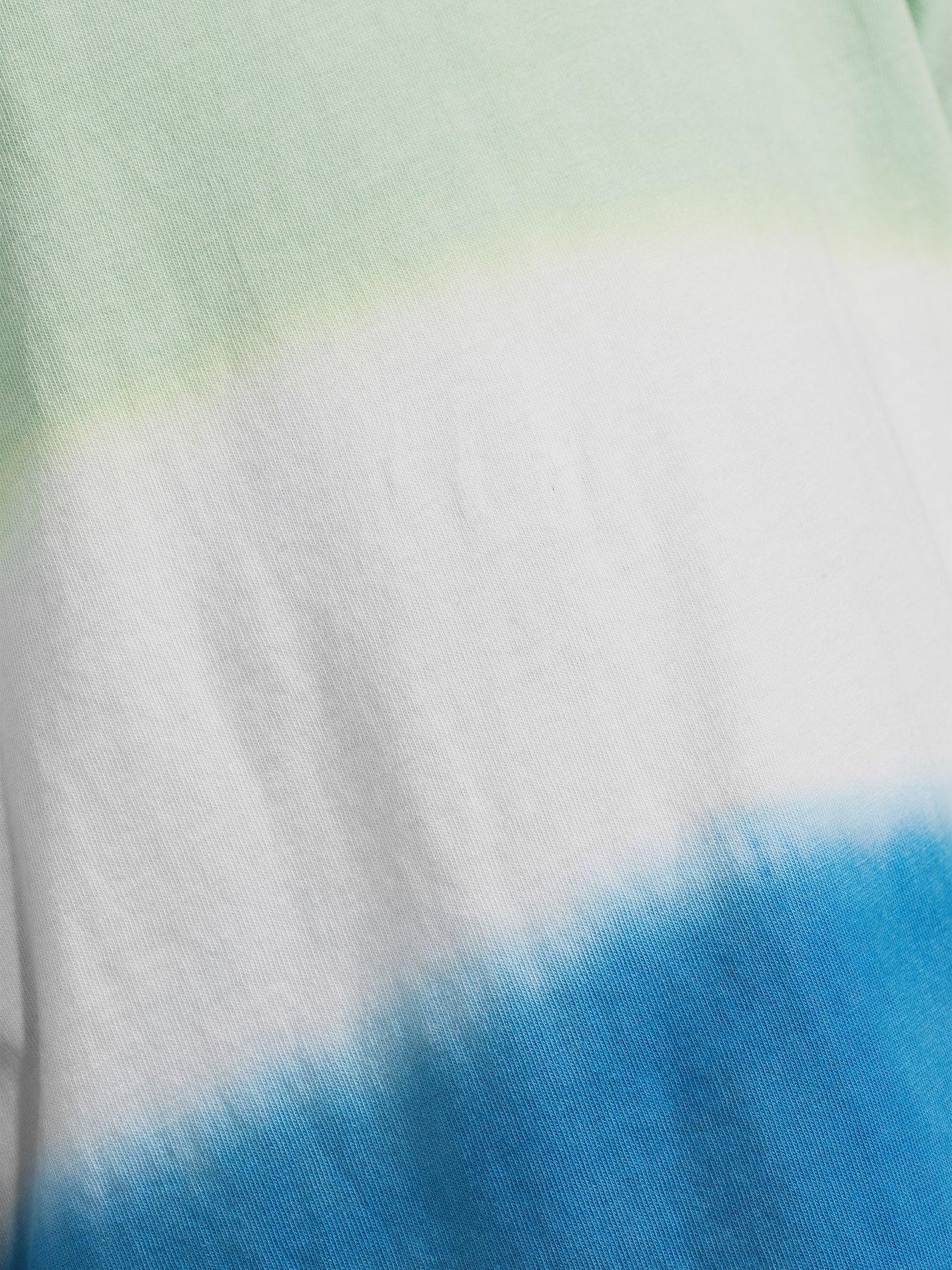  image of v-by-very-boys-dip-dye-cali-short-sleeve-t-shirt-multi