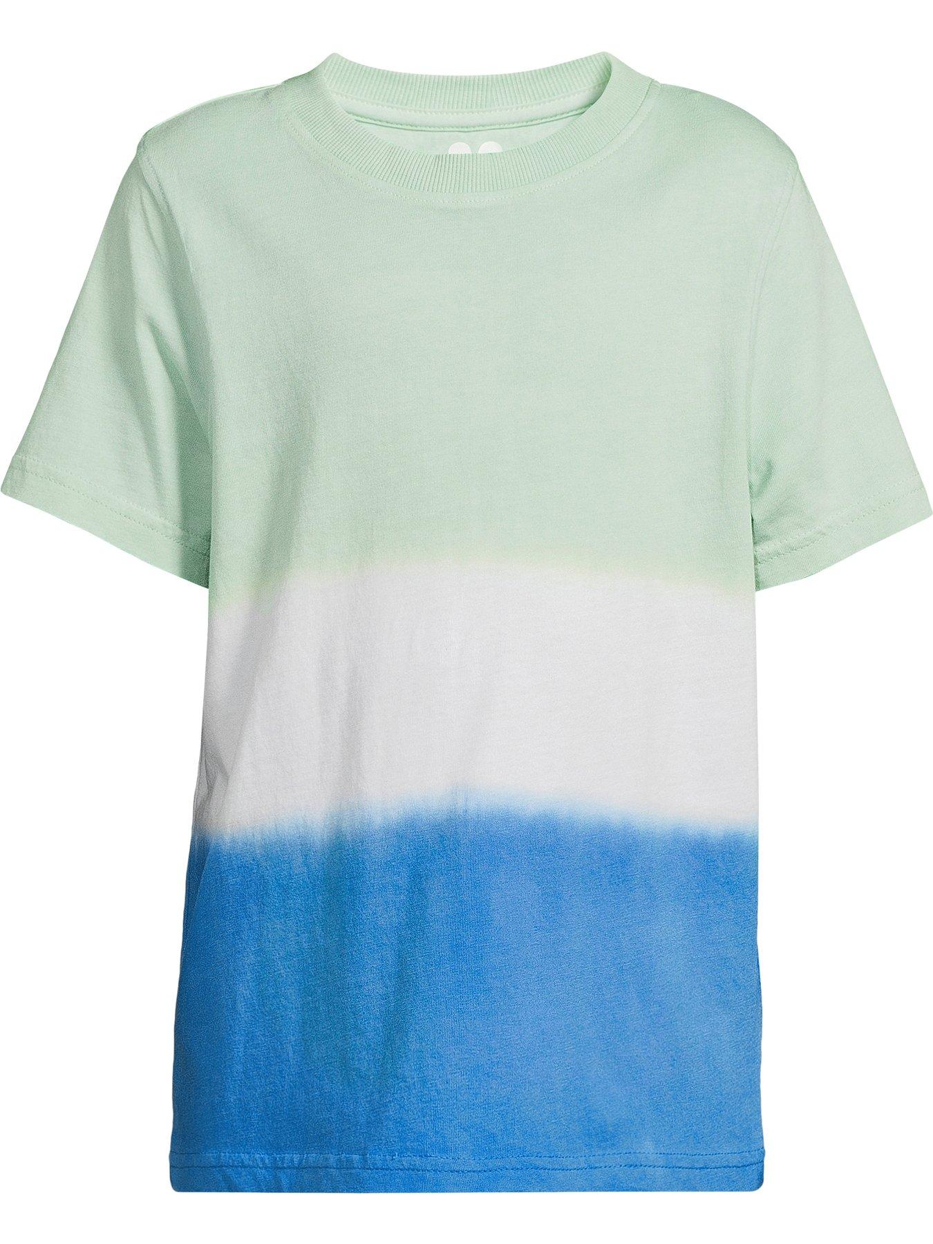  image of v-by-very-boys-dip-dye-cali-short-sleeve-t-shirt-multi