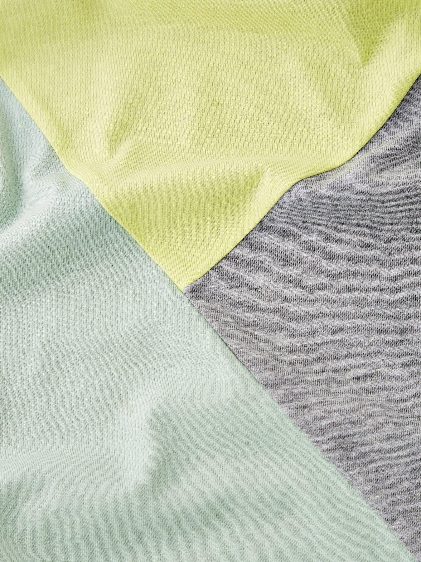  image of v-by-very-boys-cut-and-sew-t-shirt-green-multi