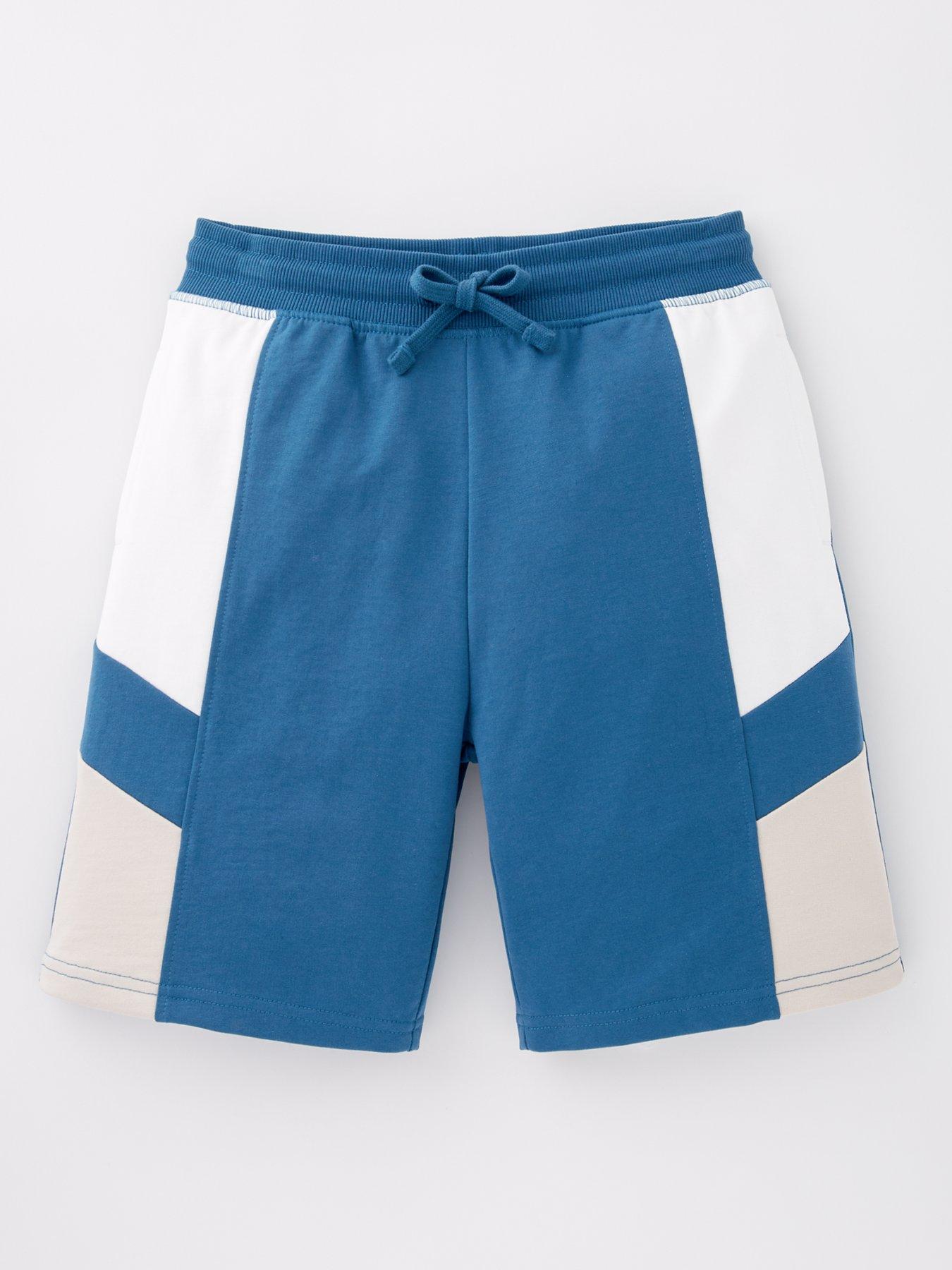  image of v-by-very-boys-cut-and-sew-short-blue