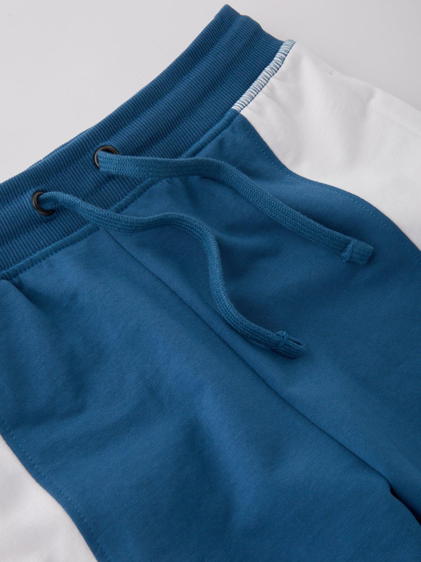  image of v-by-very-boys-cut-and-sew-short-blue