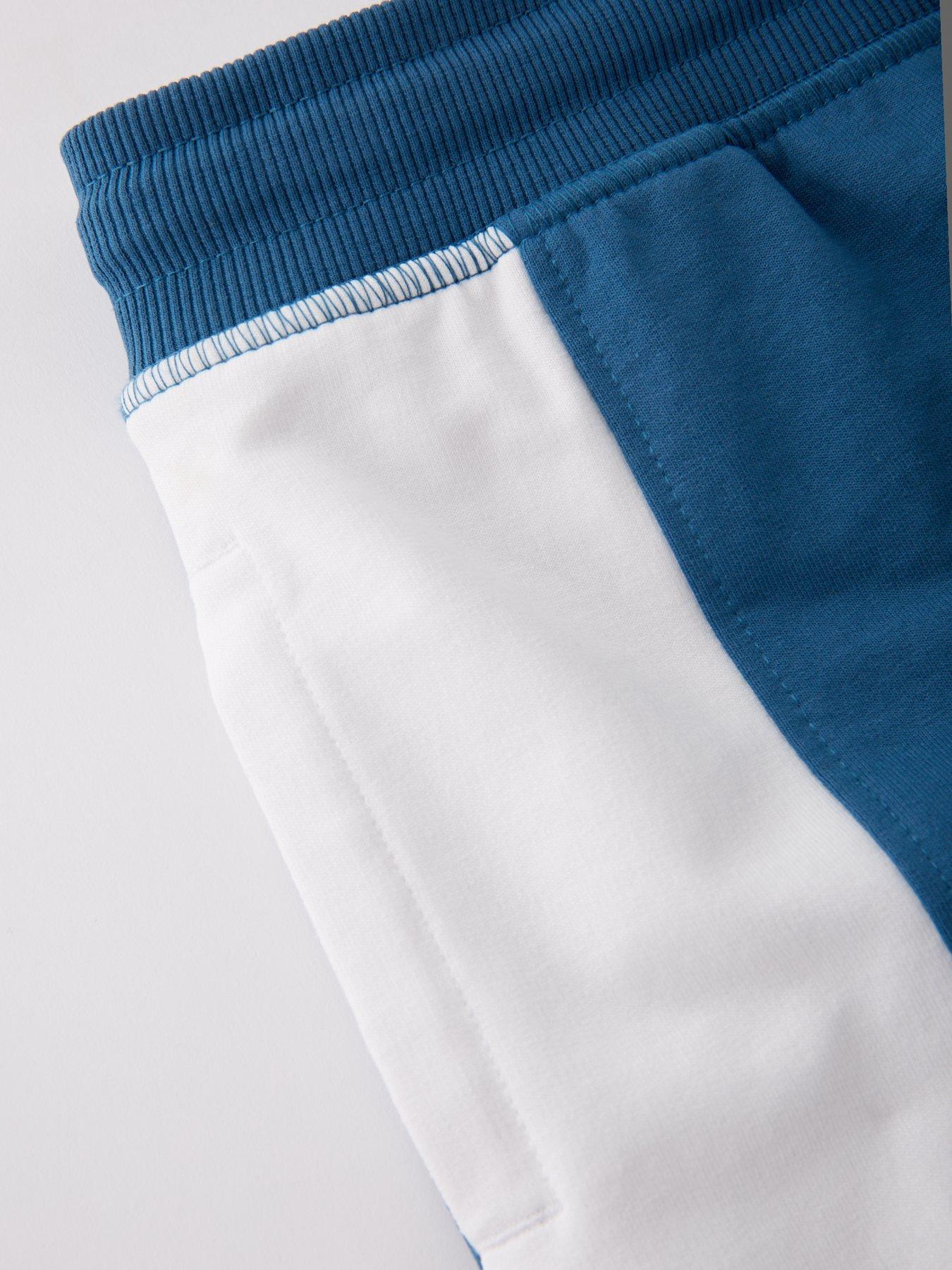  image of v-by-very-boys-cut-and-sew-short-blue