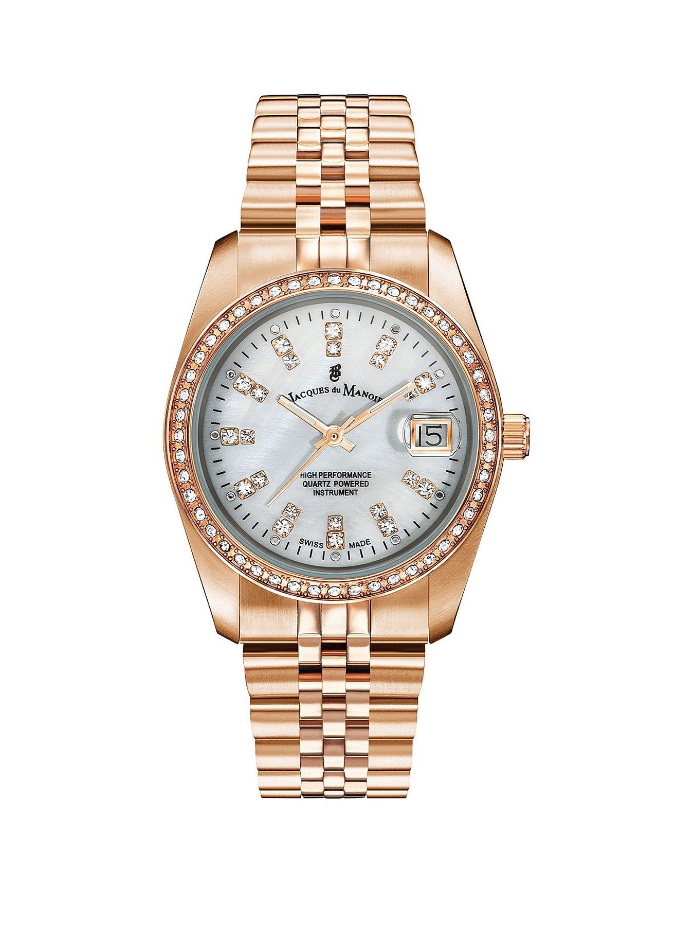 undefined Swiss-made Ladies Inspiration Rose Gold Plated Bracelet Watch