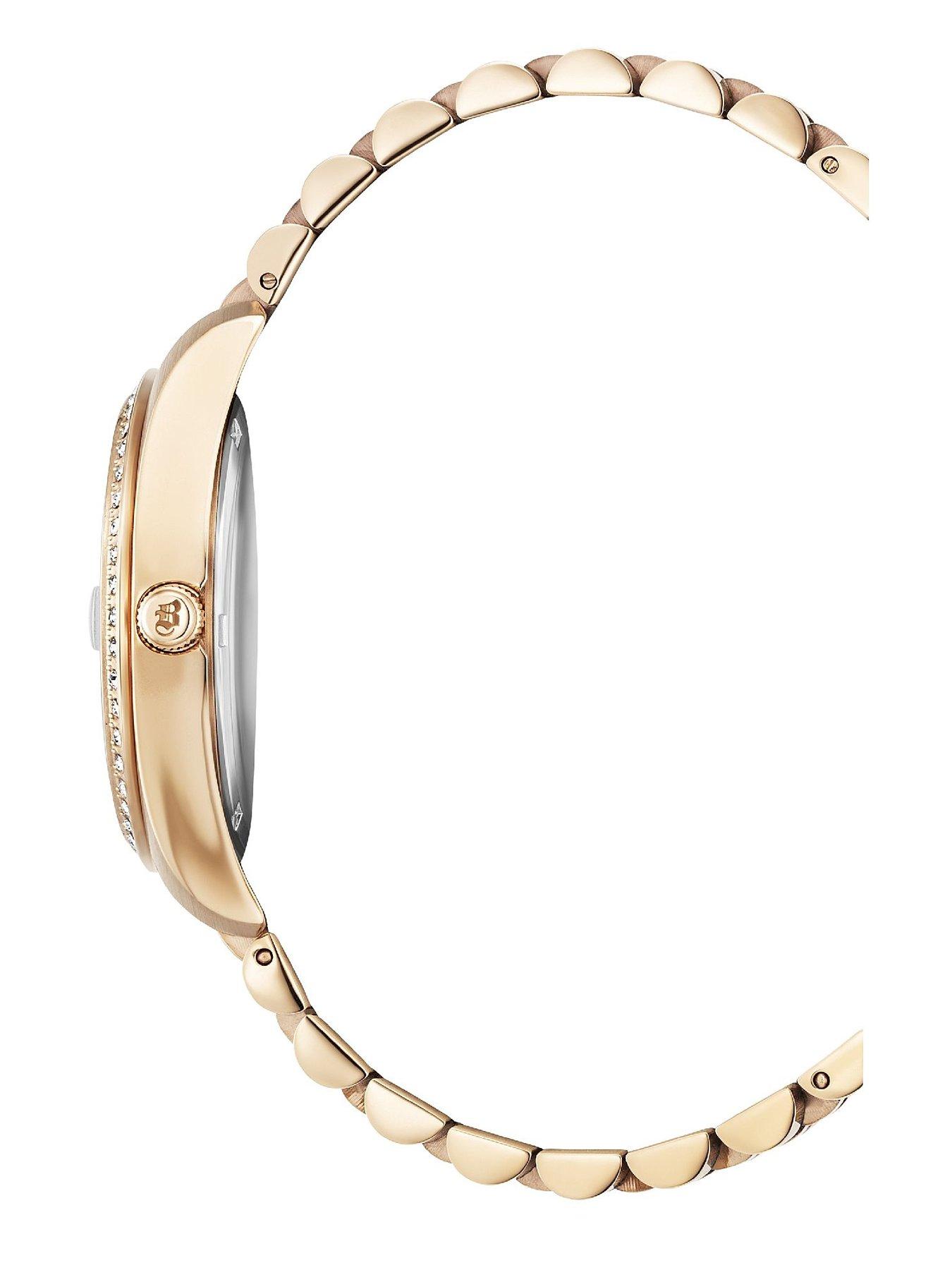  image of jacques-du-manoir-swiss-made-ladies-inspiration-rose-gold-plated-bracelet-watch