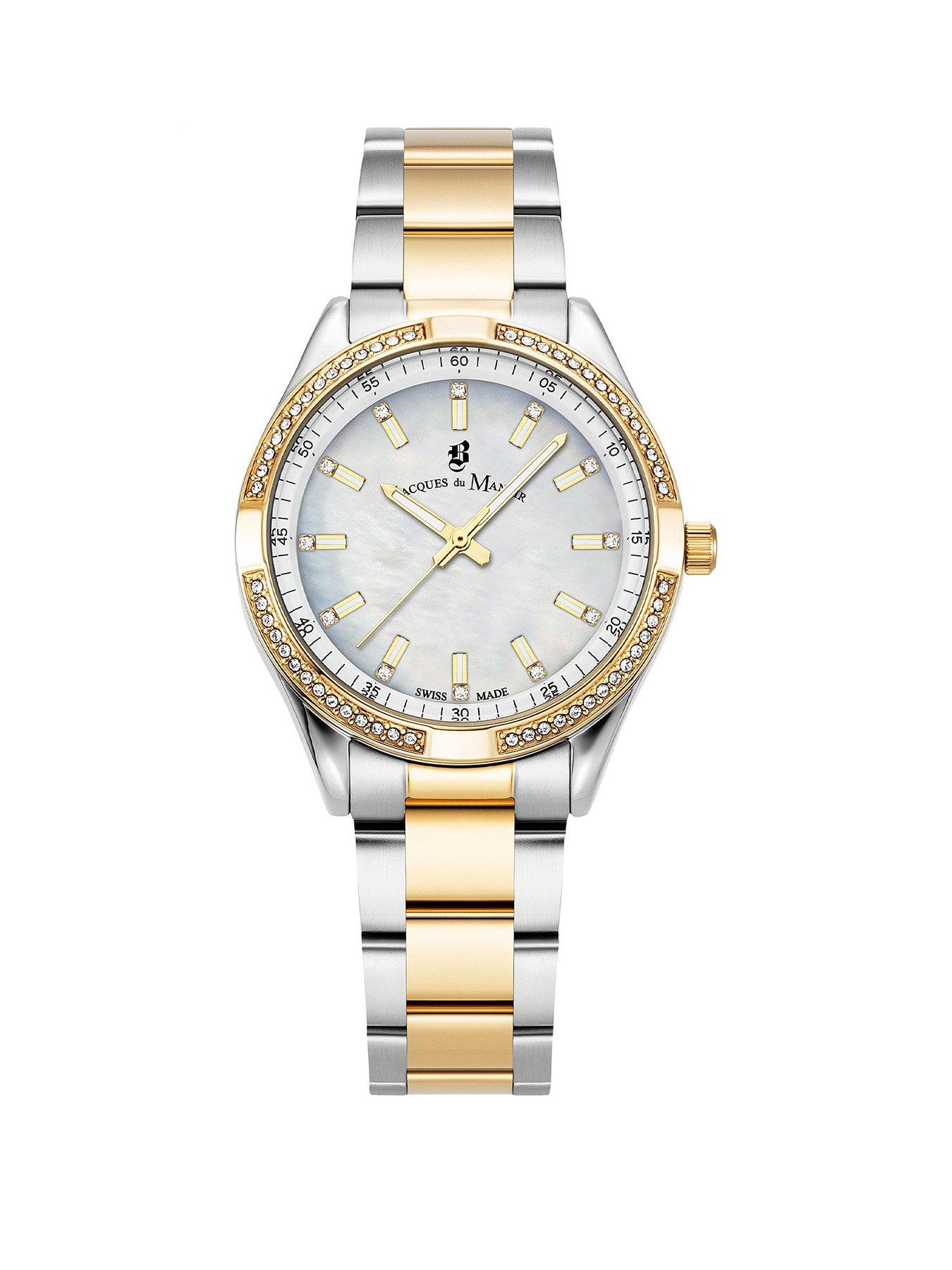 Jacques Du Manoir Swiss-made Inspiration Prestige II Two Tone Bracelet Watch