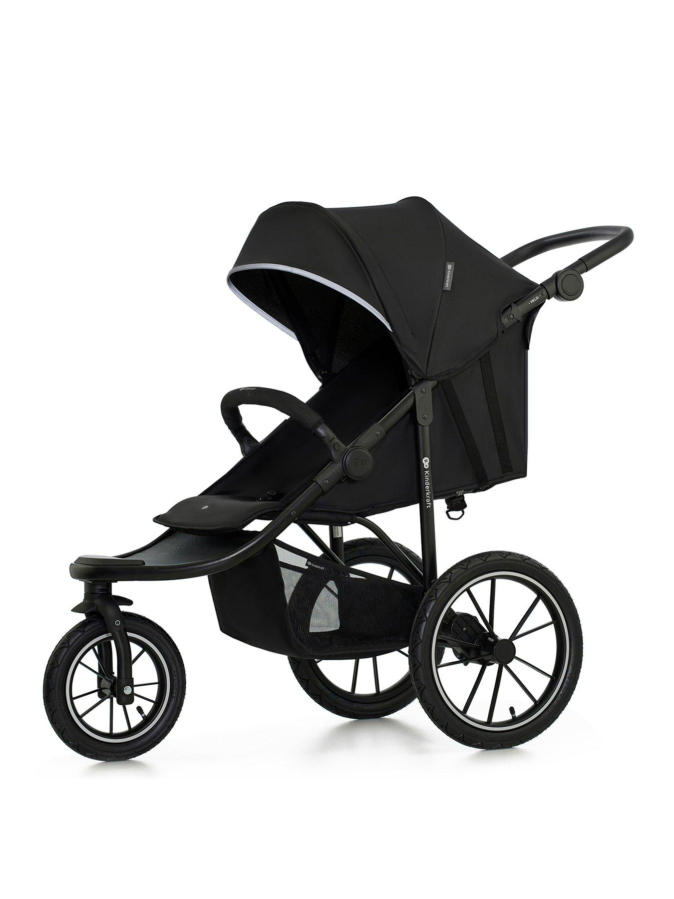  image of kinderkraft-helsi-3-wheeled-pushchair-black