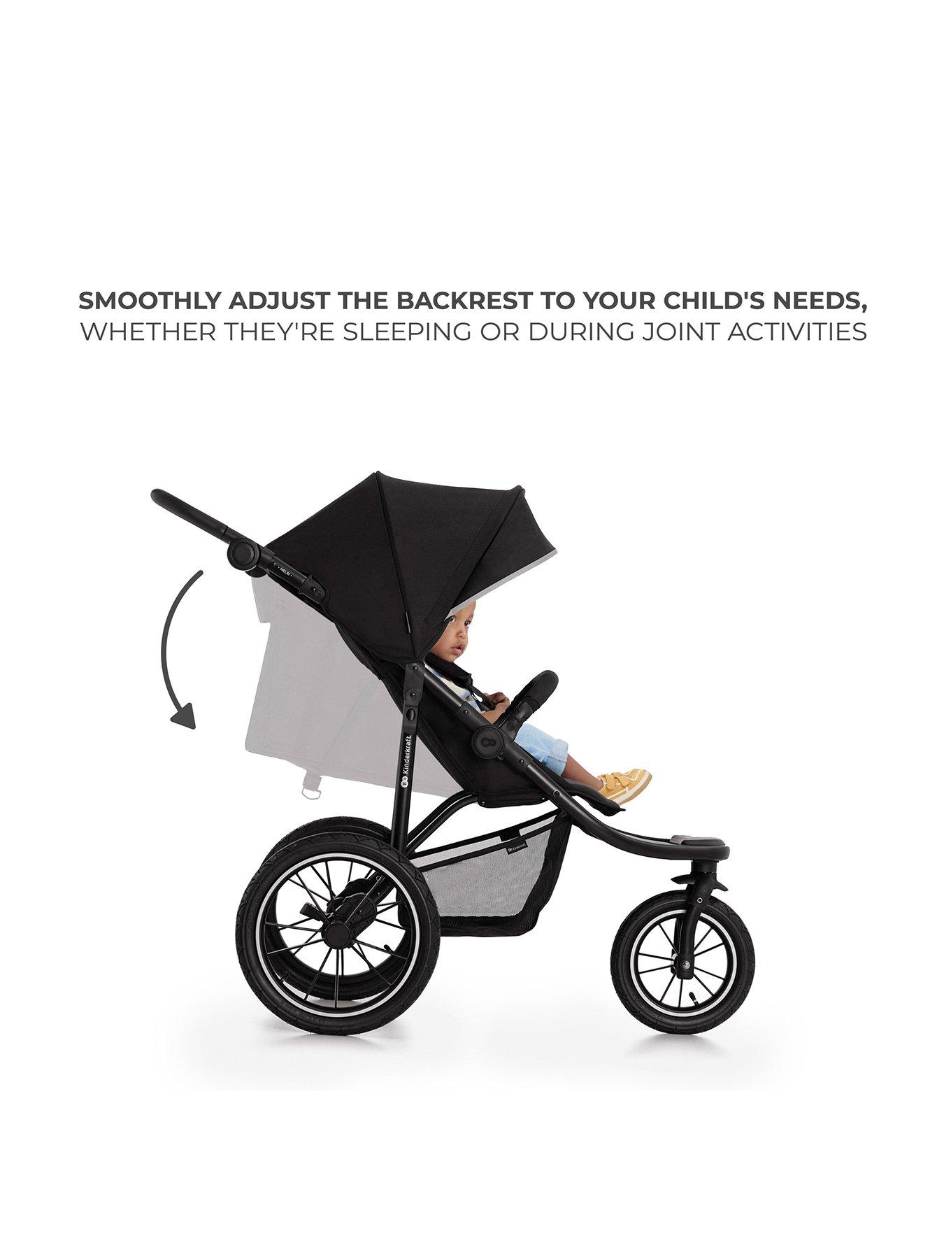  image of kinderkraft-helsi-3-wheeled-pushchair-black