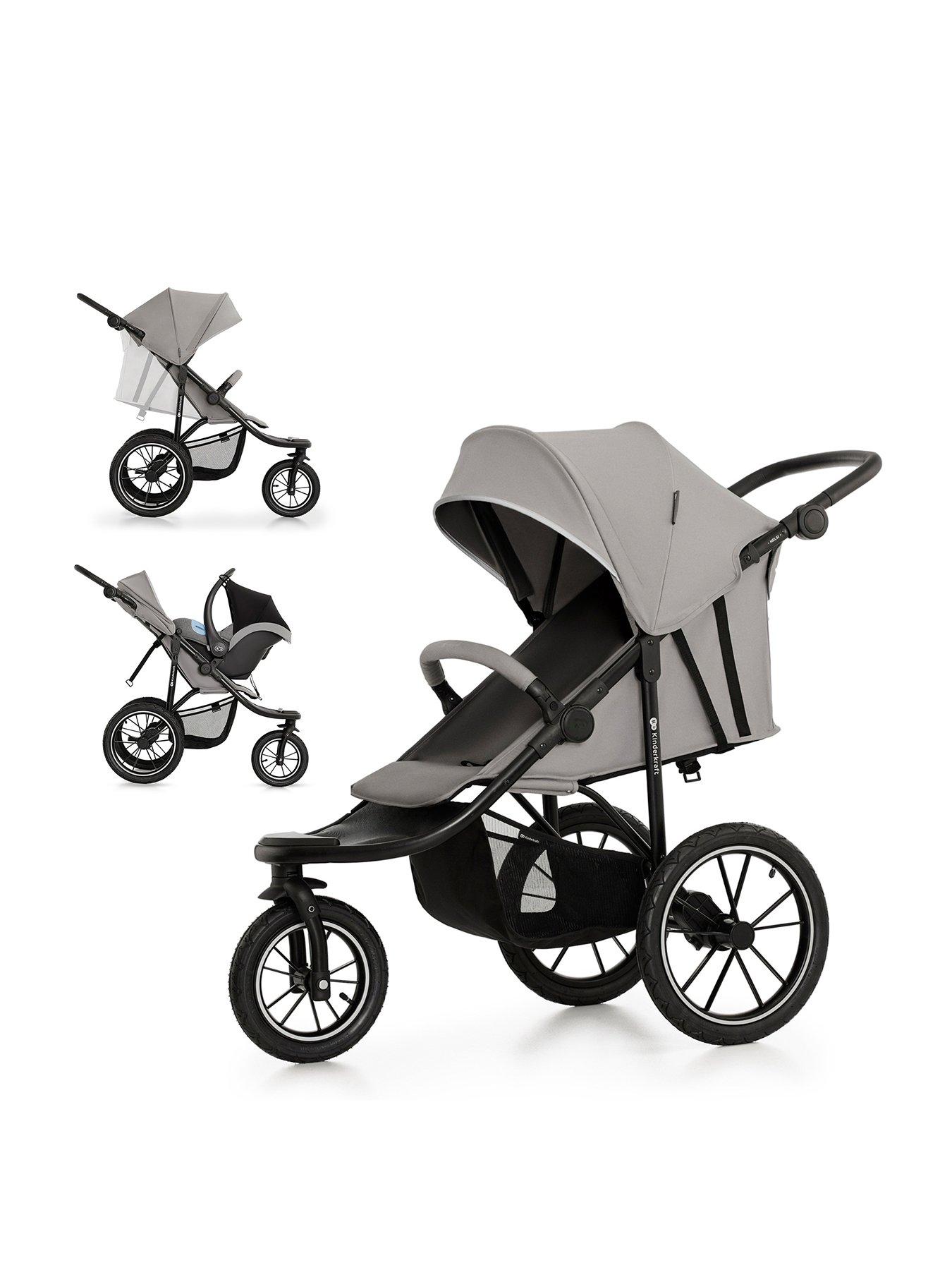  image of kinderkraft-helsi-3-wheeled-pushchair-grey