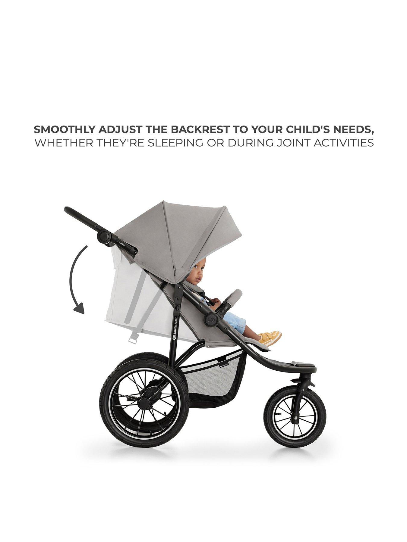  image of kinderkraft-helsi-3-wheeled-pushchair-grey
